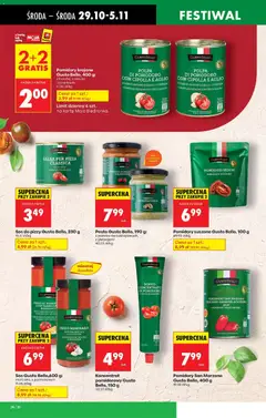 Pogląd oferty "PESTO DI POMO CILIEGINO" - ważna od 29.10.2025 | Strona: 42 | Produkty: Karta, Pizza, Pomidory, Sos