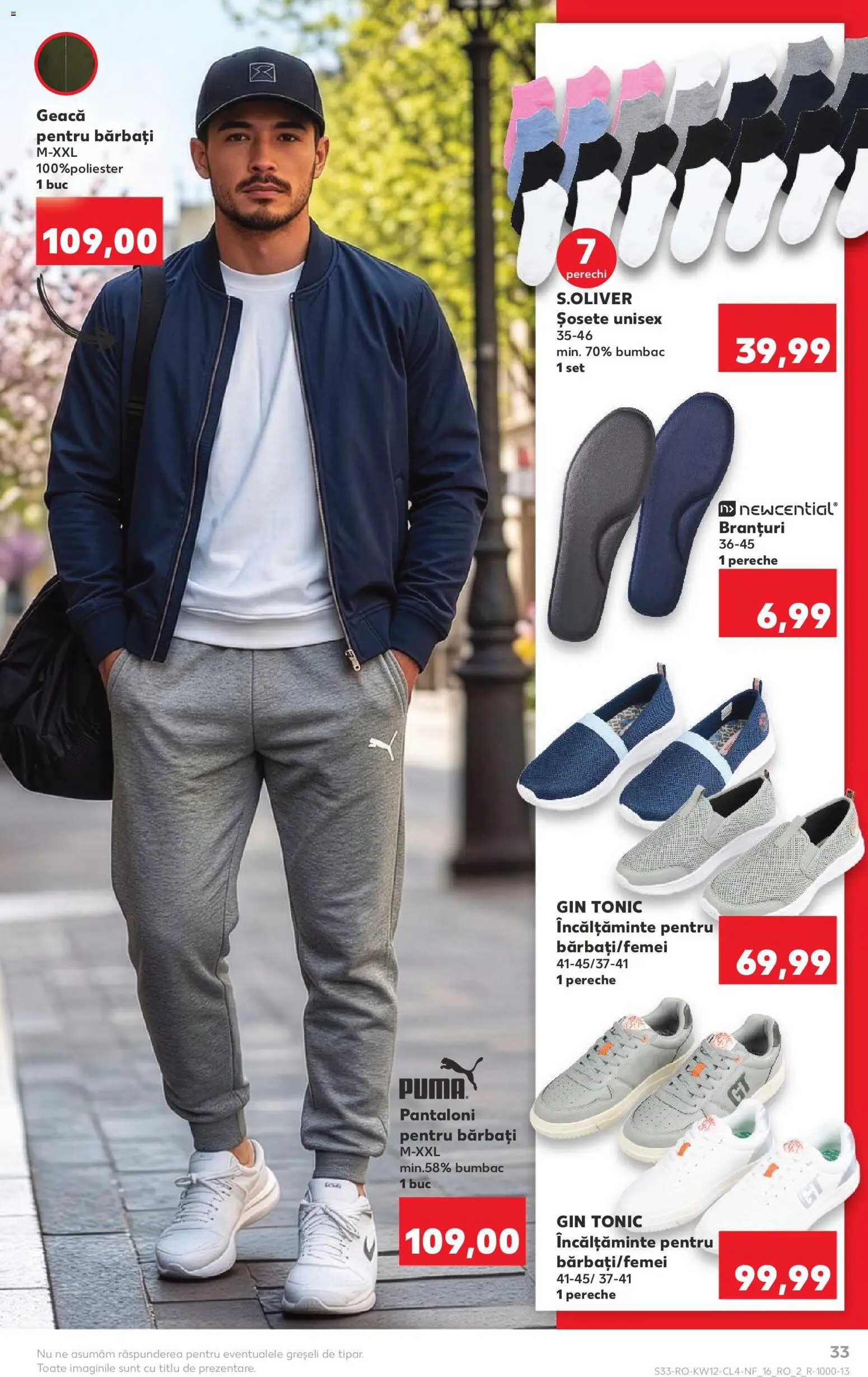 Noul catalog Kaufland – valabil de la 18.03.2026 | Pagină: 33 | Produse: Bornoz takımı, Geacă, Pantaloni, Șosete