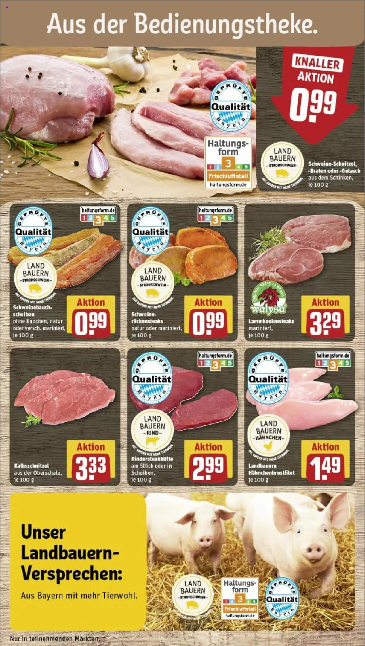 Rewe prospekt Bad Rodach	 – gültig ab 01.09.2025 | Seite: 12 | Produkte: Hahnchen, Schweinebauch, Schinken, Steak