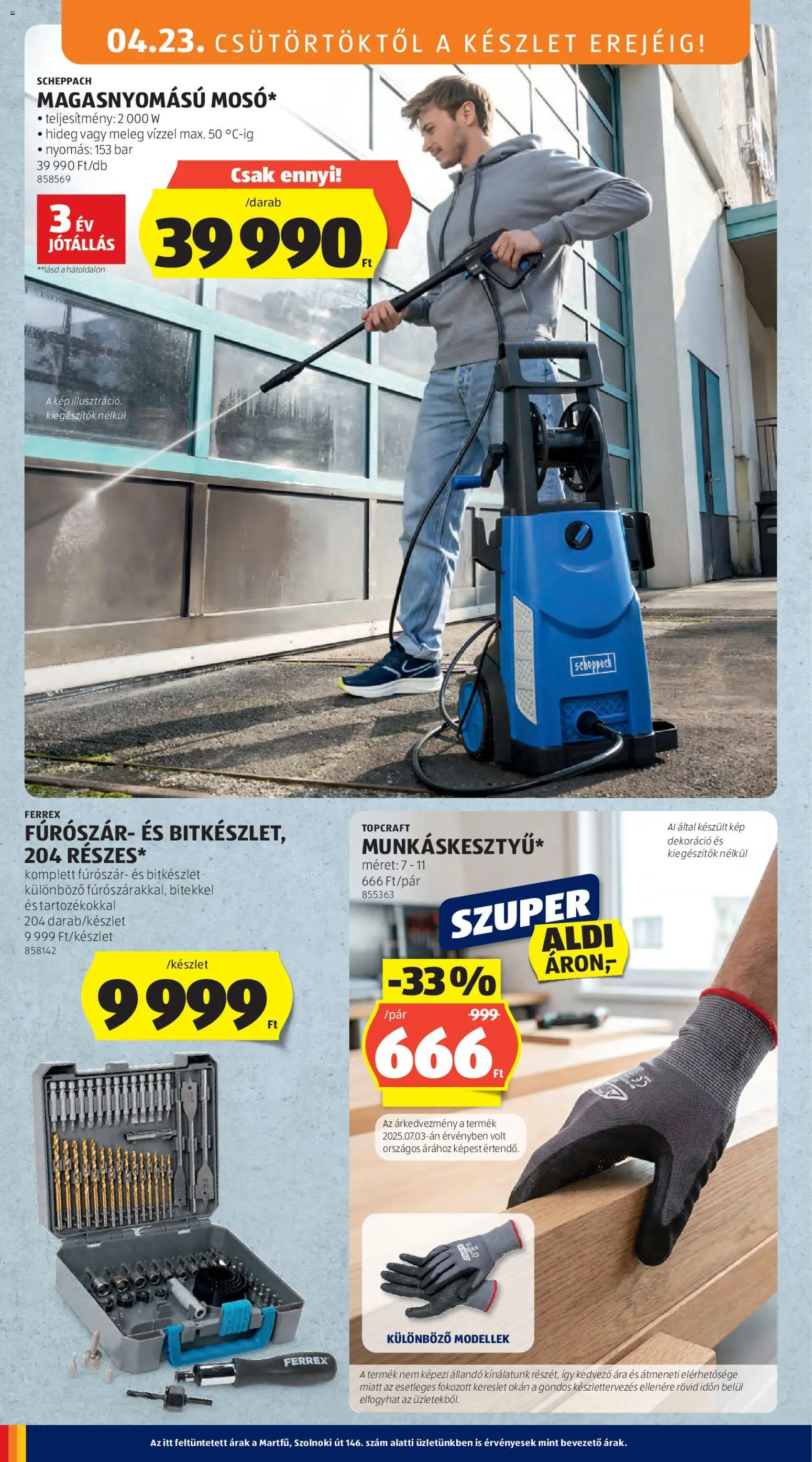 Aldi akciós ujság - amely érvényes a következő dátumtól: 23.04.2026 | Oldal: 2 | Termékek: Dekoráció