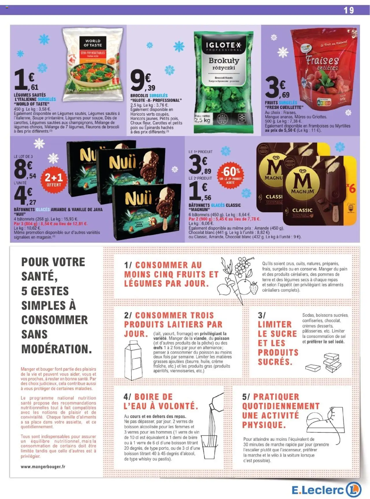 | Page: 19 | Produits: Brocoli, Sel, Poisson, Crème