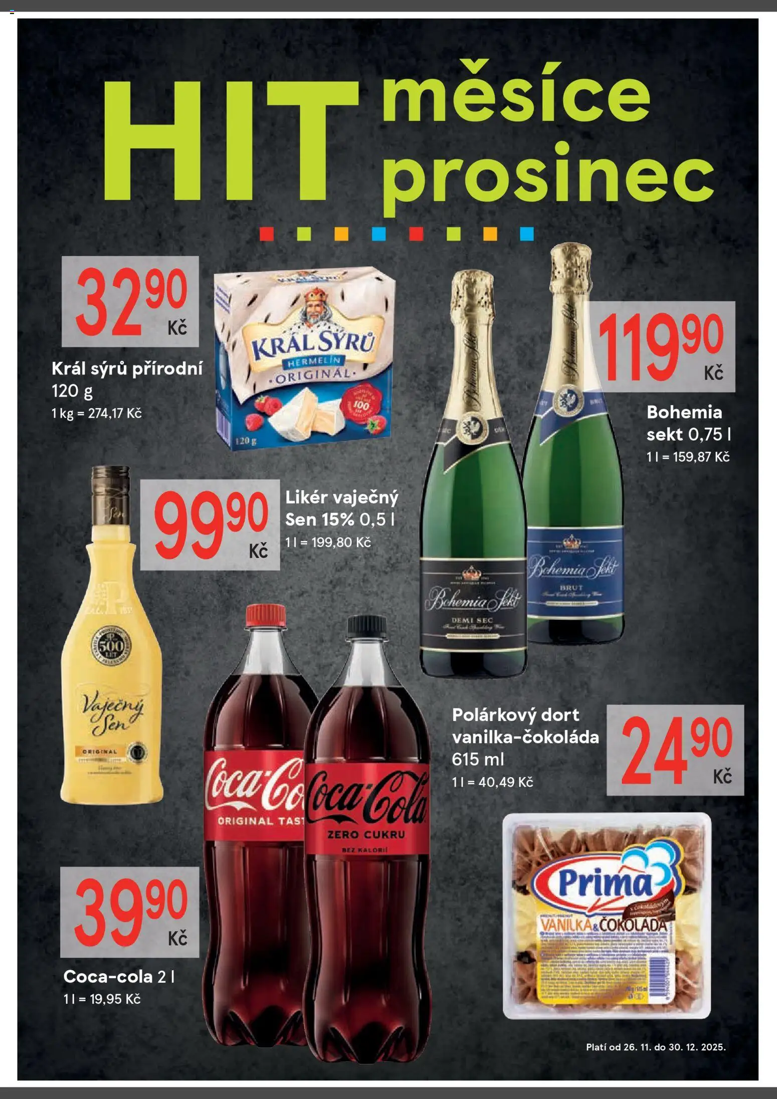 Žabka leták od 10.12.2025 | Strana: 2 | Produkty: Čokoláda, Bohemia sekt, Hermelín, Dort