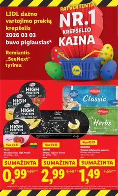 LIDL leidinys galioja nuo 23.03.2026 | Puslapis: 2 | Prekių: Sūrelis, Krepšelis