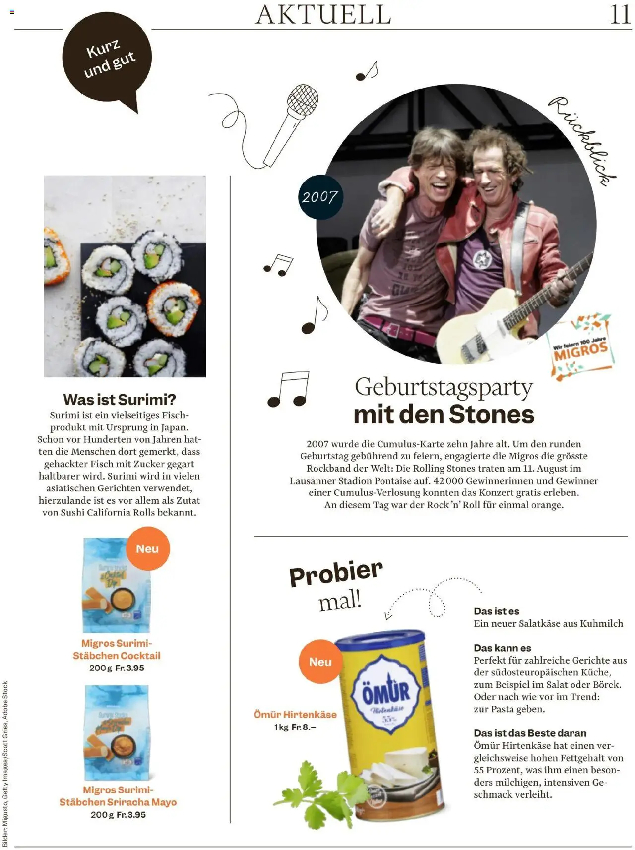 Migros - Magazin ab 05.08.2025 | Seite: 11 | Produkte: Feta, Fisch, Salat, Bilder