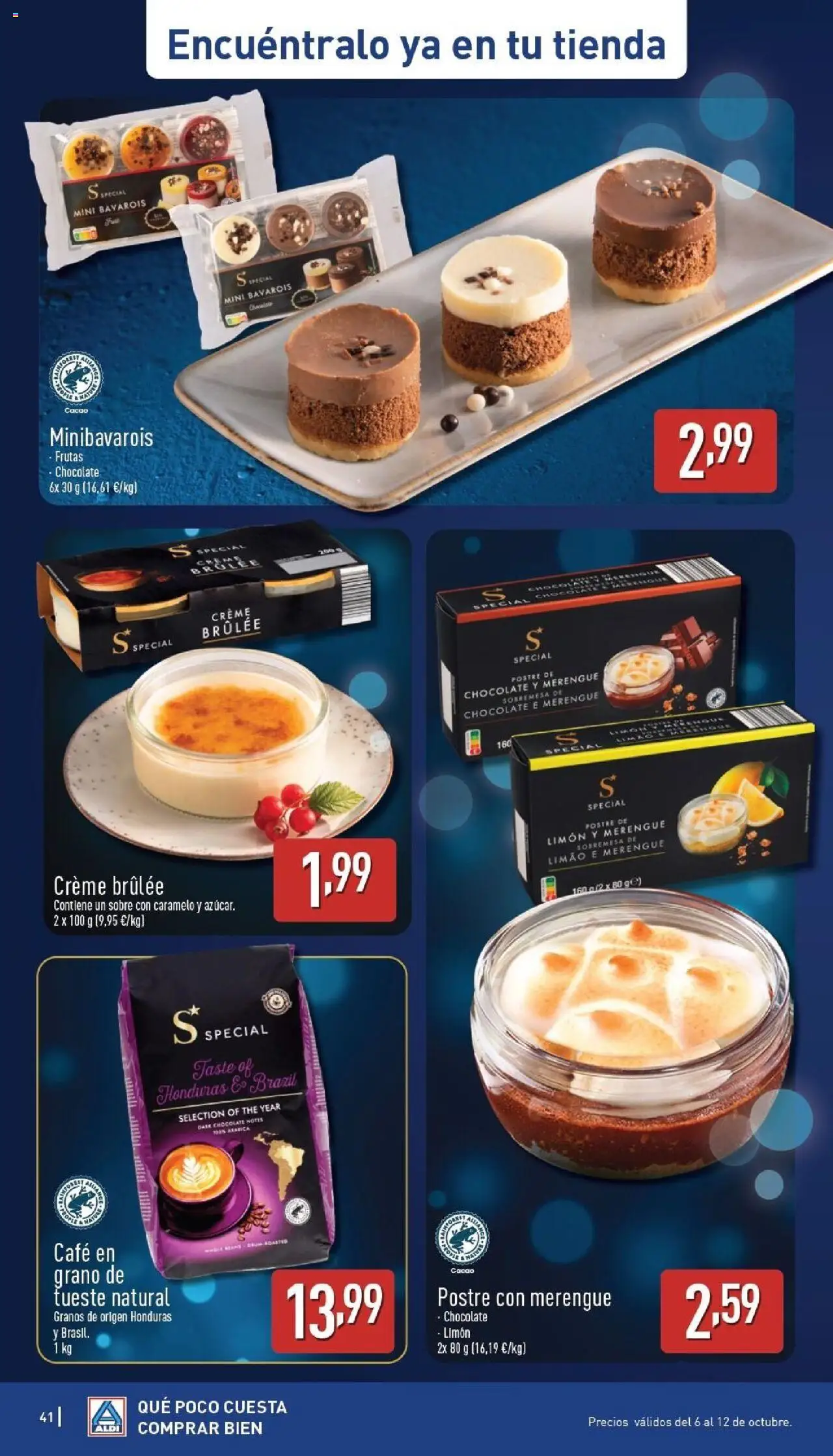 Aldi folleto Península │ válido desde el 06.10.2025 | Página: 41 | Productos: Café, Chocolate, Café en grano, Φρυγανιές σικάλεως
