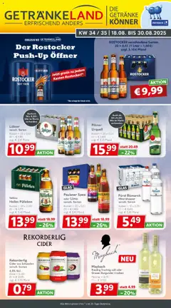 Getränkeland Prospekt 	 gültig ab dem 18.08.2025
