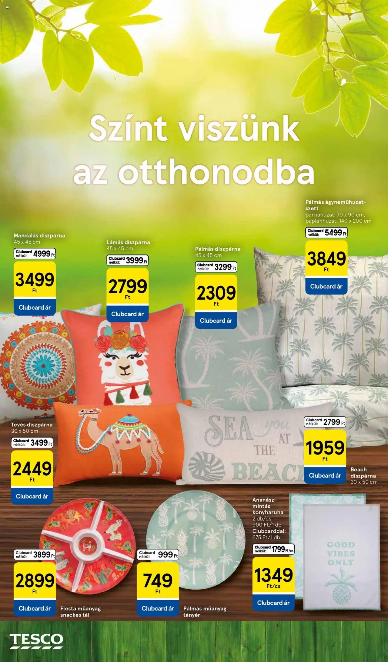 Tesco akciós ujság - amely érvényes a következő dátumtól: 04.06.2025 | Oldal: 12 | Termékek: Konyharuha, Tányér, Ananász, Díszpárna