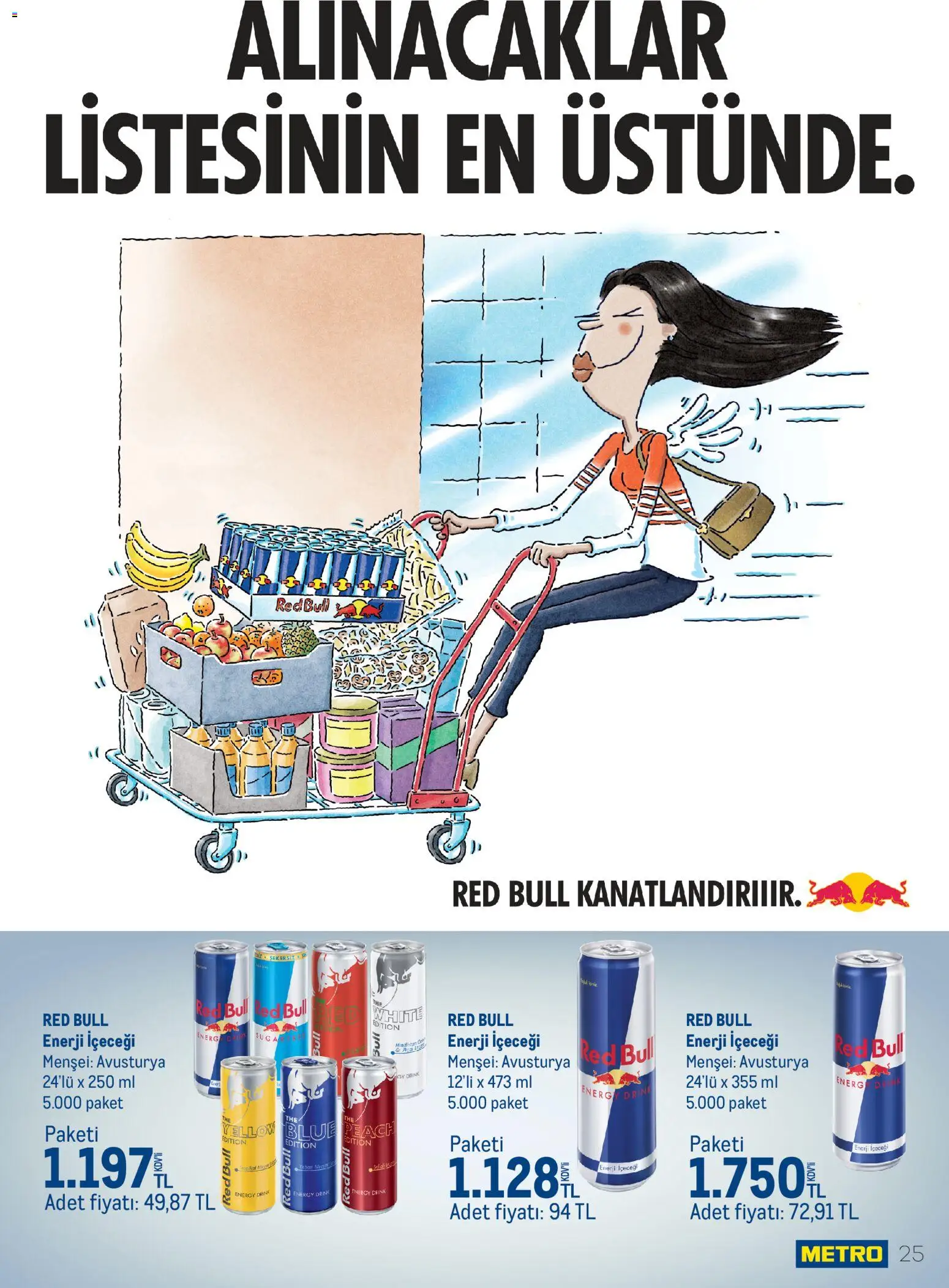 Metro - Gıda | Kozmetik | Deterjan - 27.11.2025 tarihinden itibaren geçerlidir | Sayfa: 25 | Ürünler: Enerji içeceği