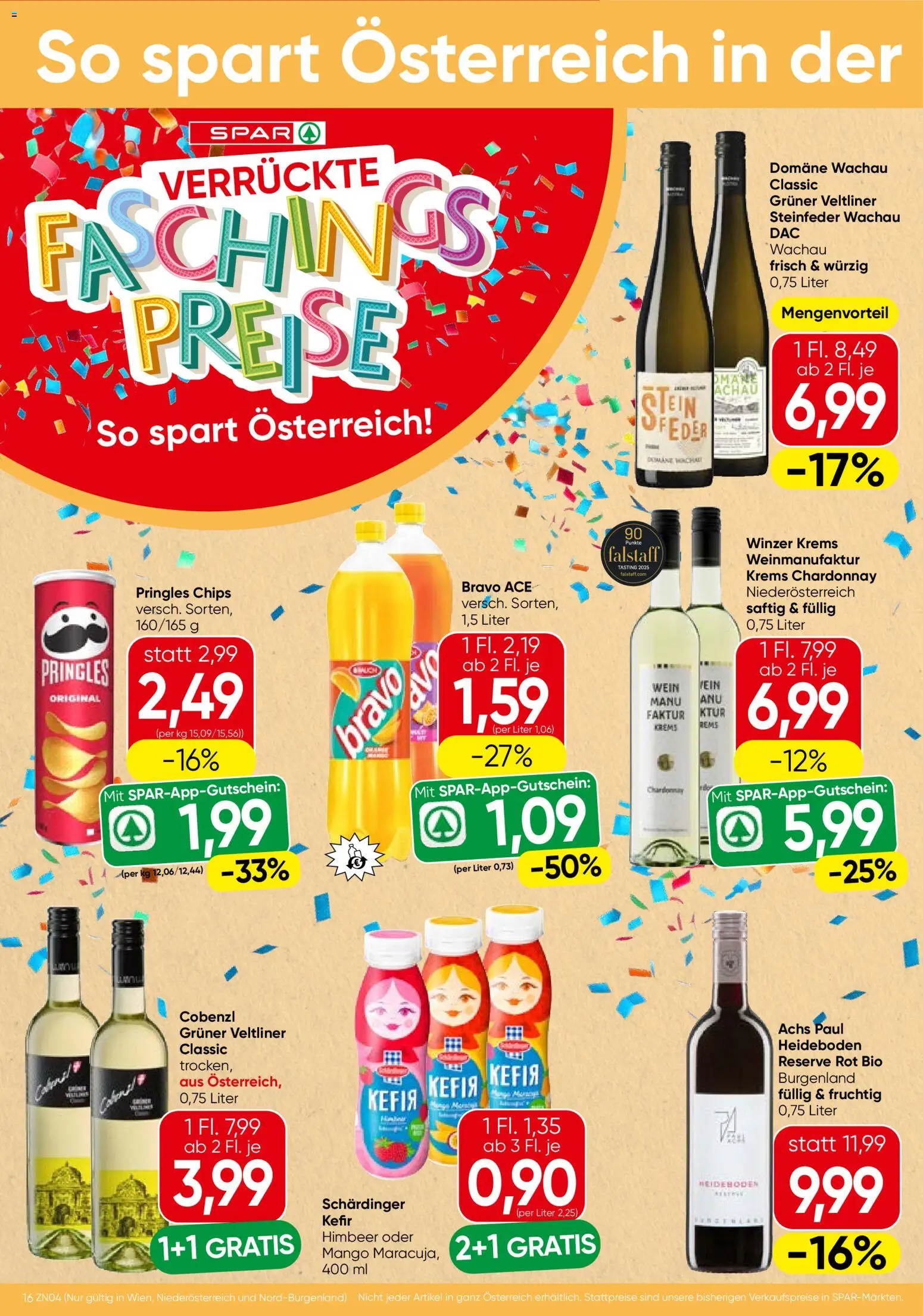 Spar Flugblatt - Burgenland gültig ab 29.01.2026 | Seite: 16 | Produkte: Chips, Mango, Wein