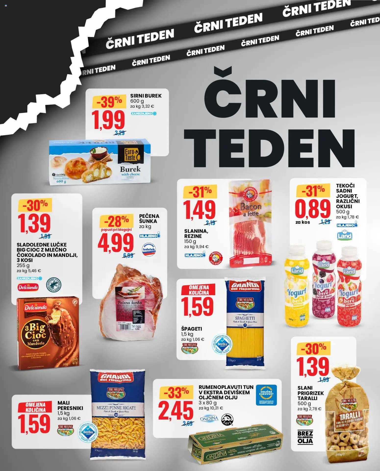 Novi Eurospin katalog ponudbe – veljaven od 20.11.2025 | Stran: 2 | Izdelki: Sladoledne lučke, Kos, Olive, Banane