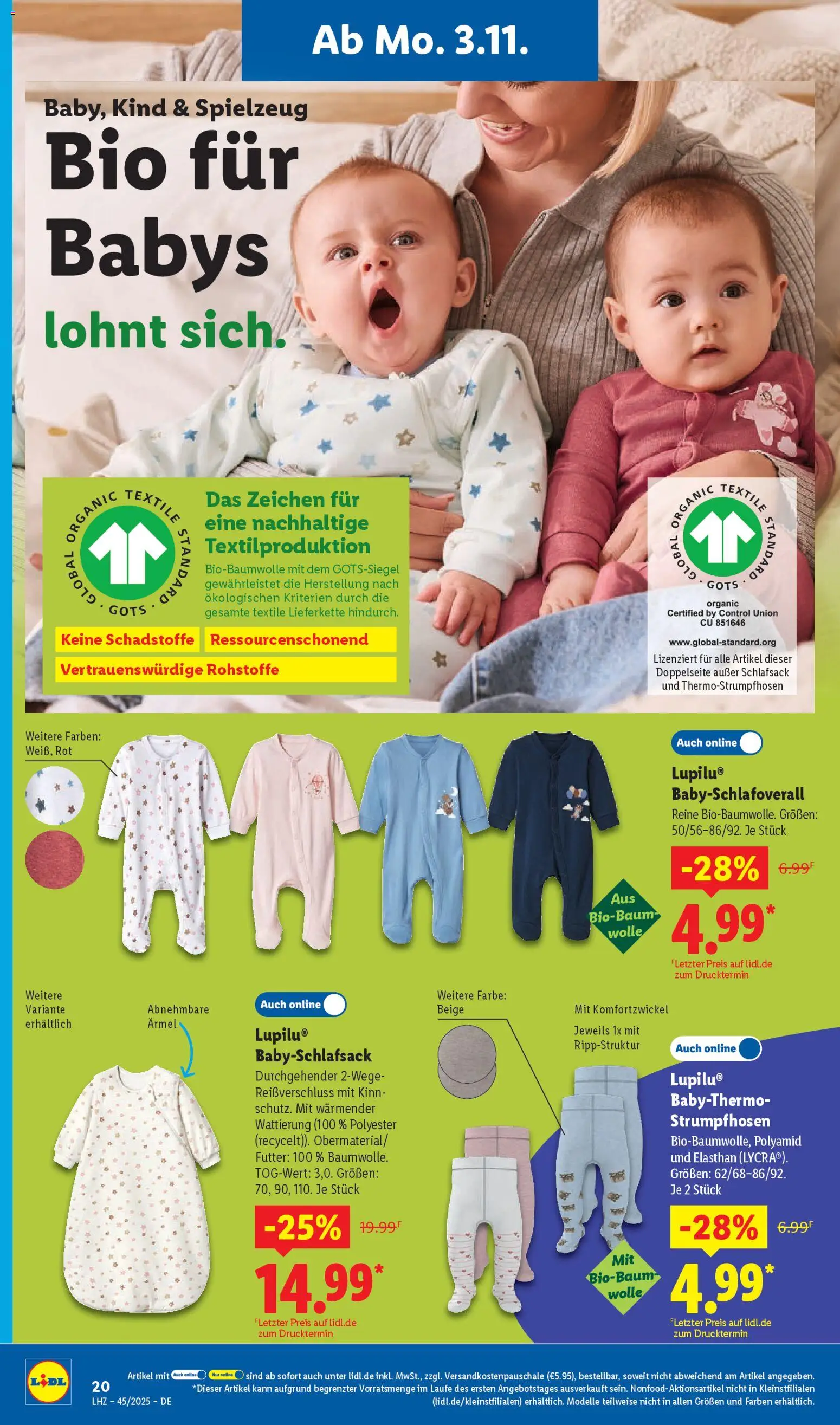Lidl Prospekt Heppenheim – gültig ab 03.11.2025 | Seite: 42 | Produkte: Schlafsack
