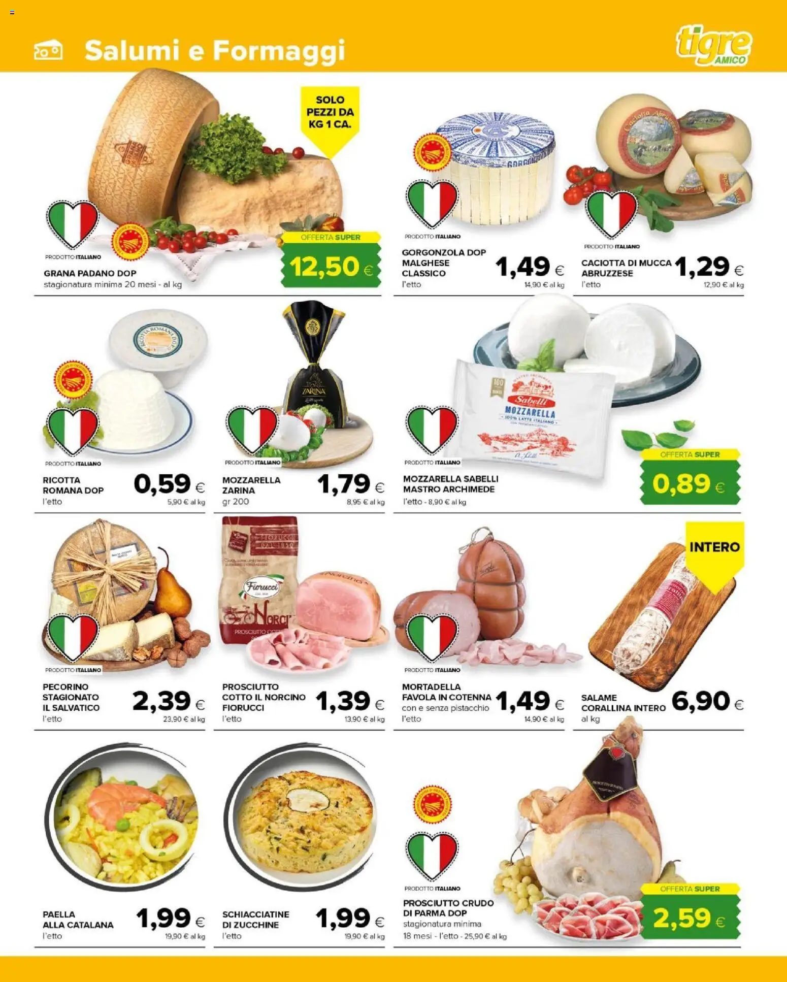 Volantino Tigre del 25.03.2026 | Pagina: 7 | Prodotti: Mozzarella, Mortadella, Ricotta, Gorgonzola