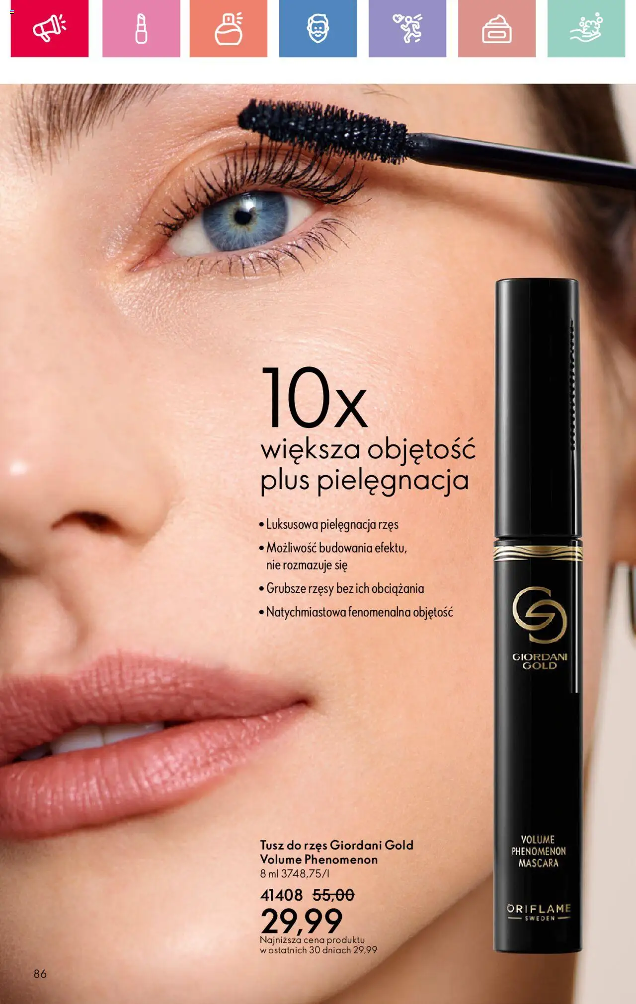 Oriflame Katalog 11 2025 od 27.07.2025 | Strona: 86 | Produkty: Tusz do rzęs