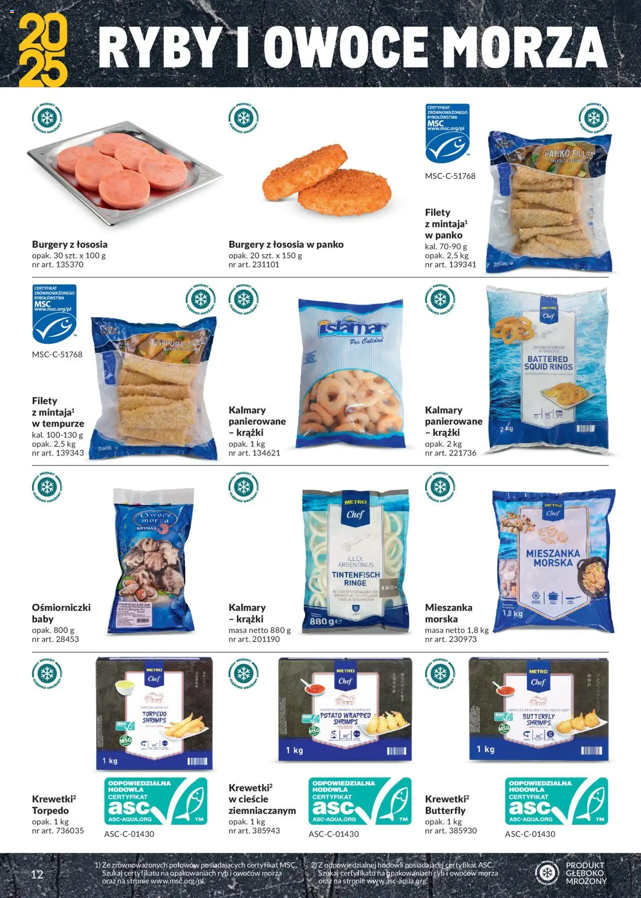 Makro Gazetka - Street Food od 28.03.2025 | Strona: 12 | Produkty: Por, Kalmary, Owoce, Owoce morza