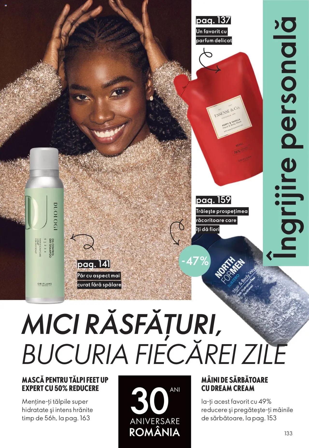 Noul catalog Oriflame – valabil de la 12.11.2025 | Pagină: 133 | Produse: Body, Mici, Parfum
