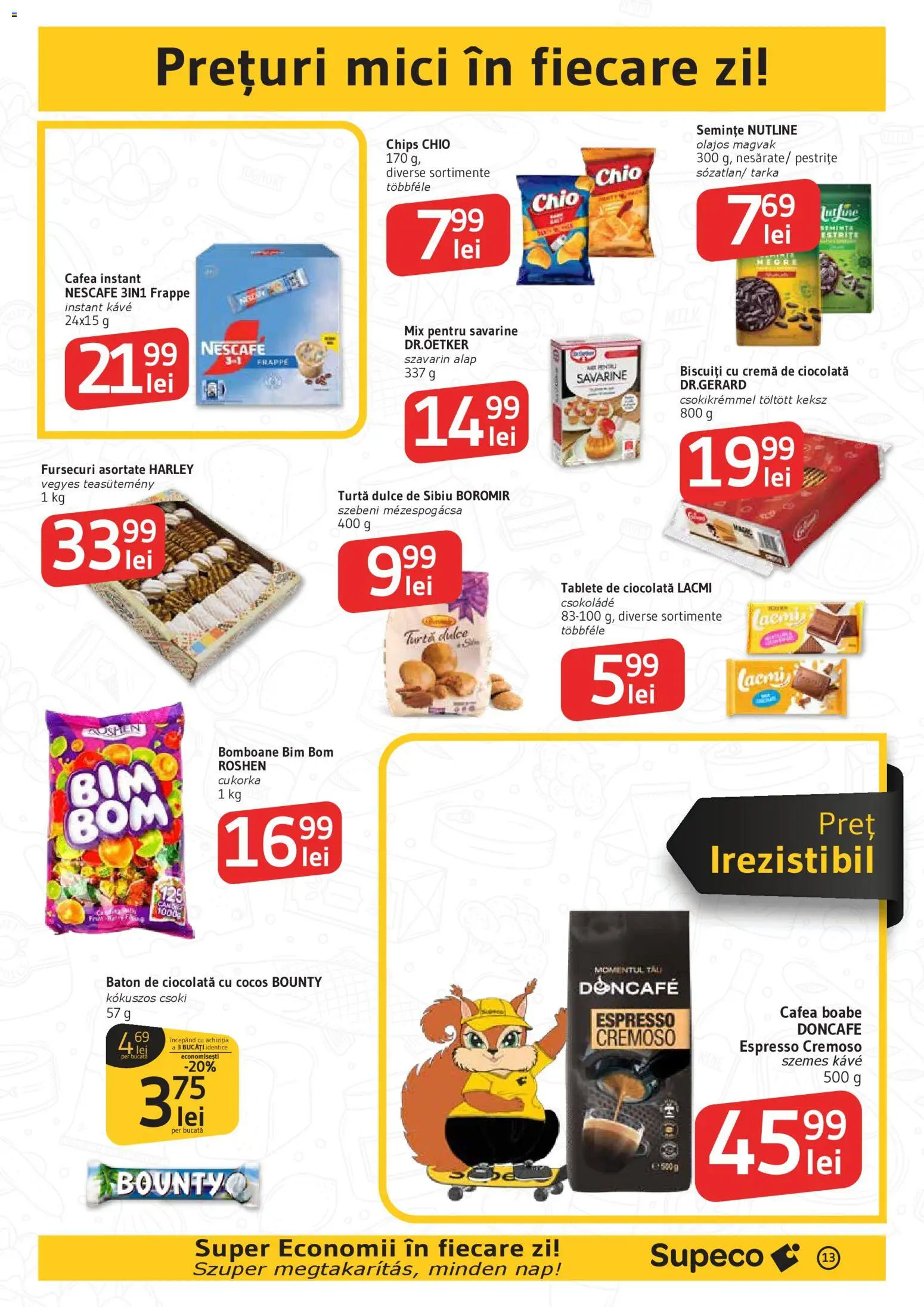 Noul catalog Supeco – valabil de la 30.04.2026 | Pagină: 13 | Produse: Semințe, Cafea, Bomboane, Turtă dulce
