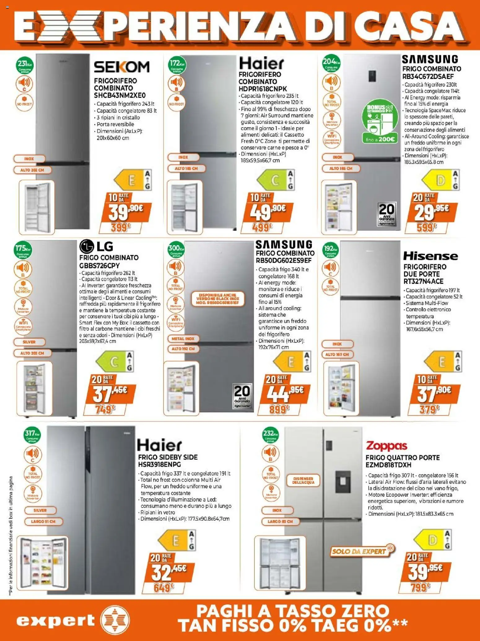 Volantino Expert del 23.04.2026 | Pagina: 7 | Prodotti: Pesce, Smartphone, Frigorifero, Congelatore