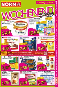 Norma Flugblatt ab 12.01.2026 gültig | Seite: 17 | Produkte: Box, Käse, Nudeln, Waschmittel