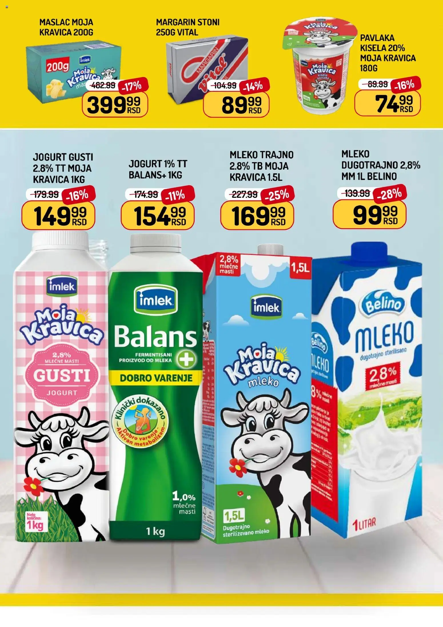 Aman katalog - važi od 27.03.2026 | Strana: 6 | Proizvode: Mast, Moja kravica, Margarin, Jogurt