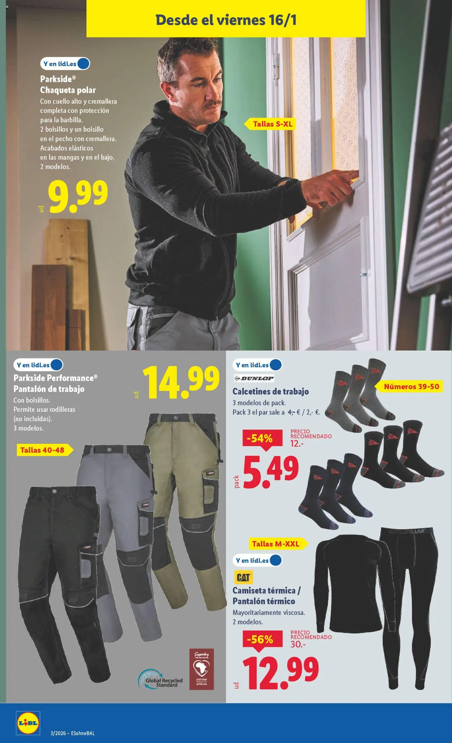 Lidl folleto de bazar │ válido desde el 12.01.2026 | Página: 16 | Productos: Chaqueta