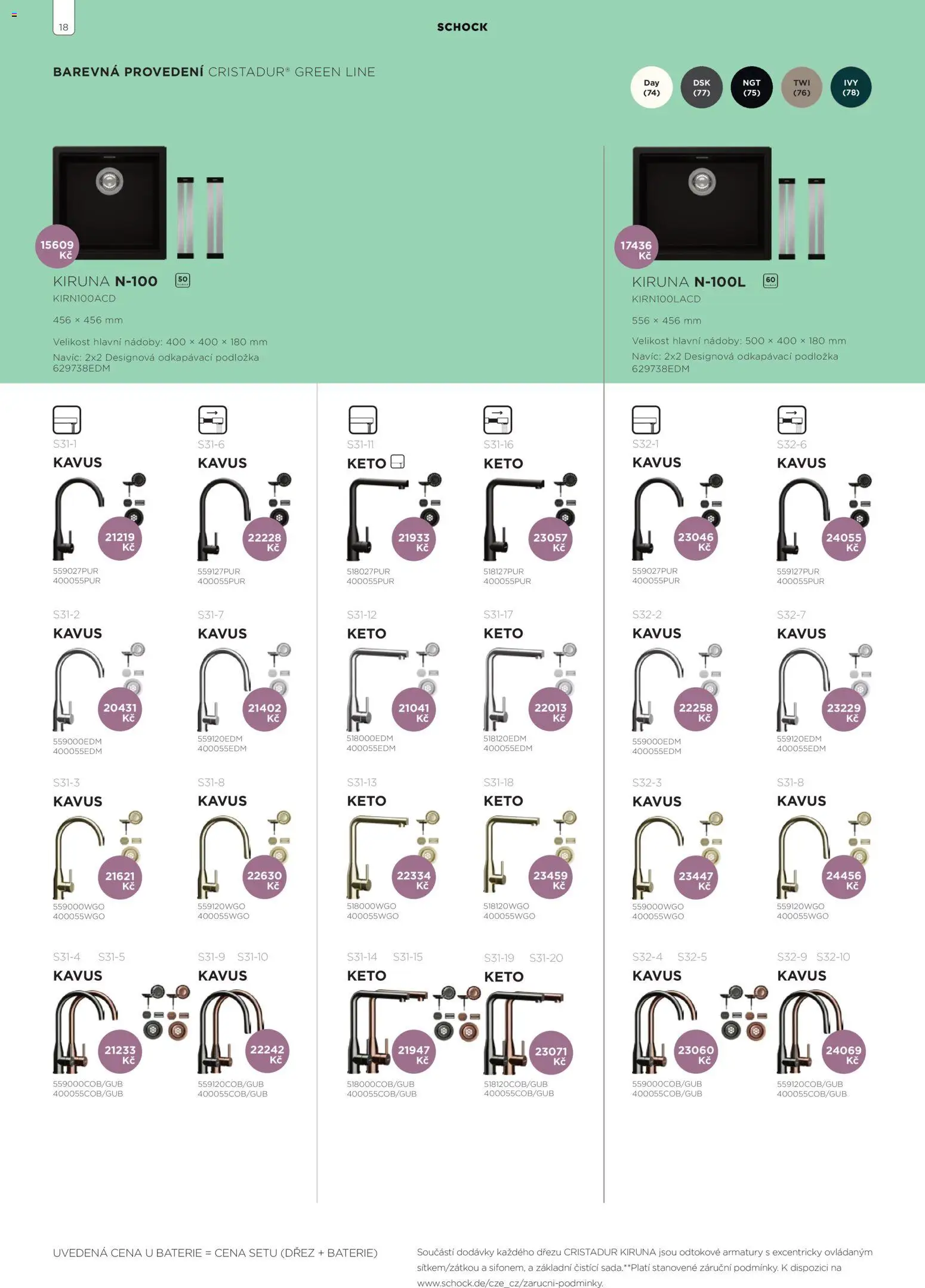 Möbelix leták - Shock od 01.01.2026 | Strana: 18 | Produkty: Dřez, Baterie