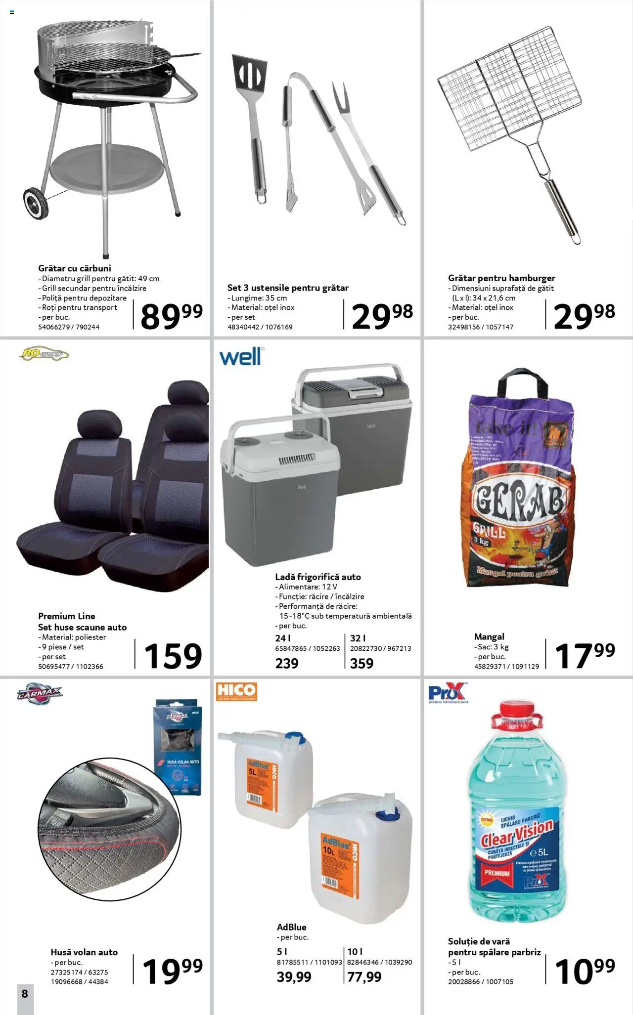 Catalog Selgros - Nonfood – valabil de la 08.08.2025 | Pagină: 8 | Produse: Grill, Grătar, Ladă frigorifică