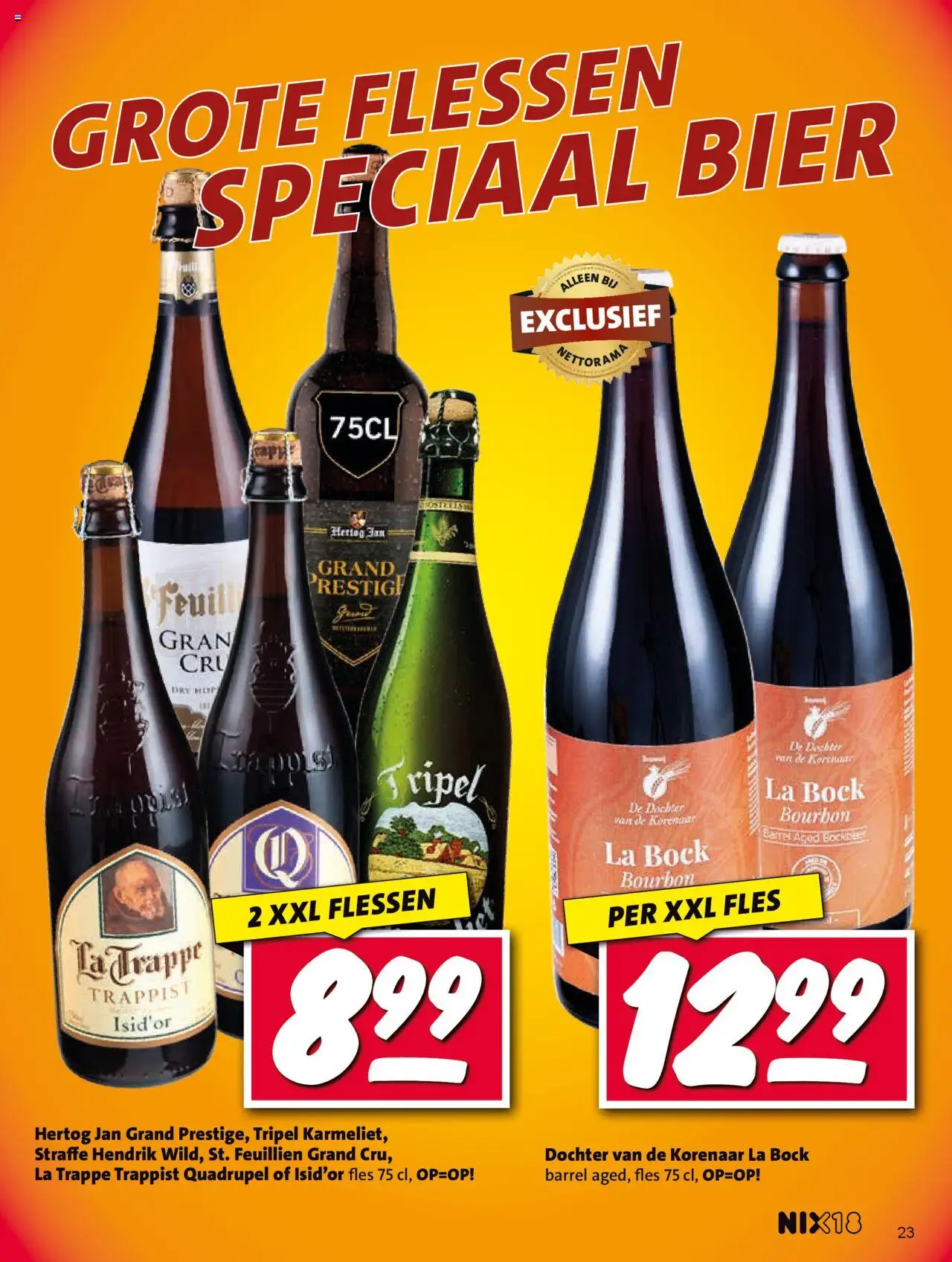 {H1} | Pagina: 23 | Producten: Bier, Bourbon, Fles, La