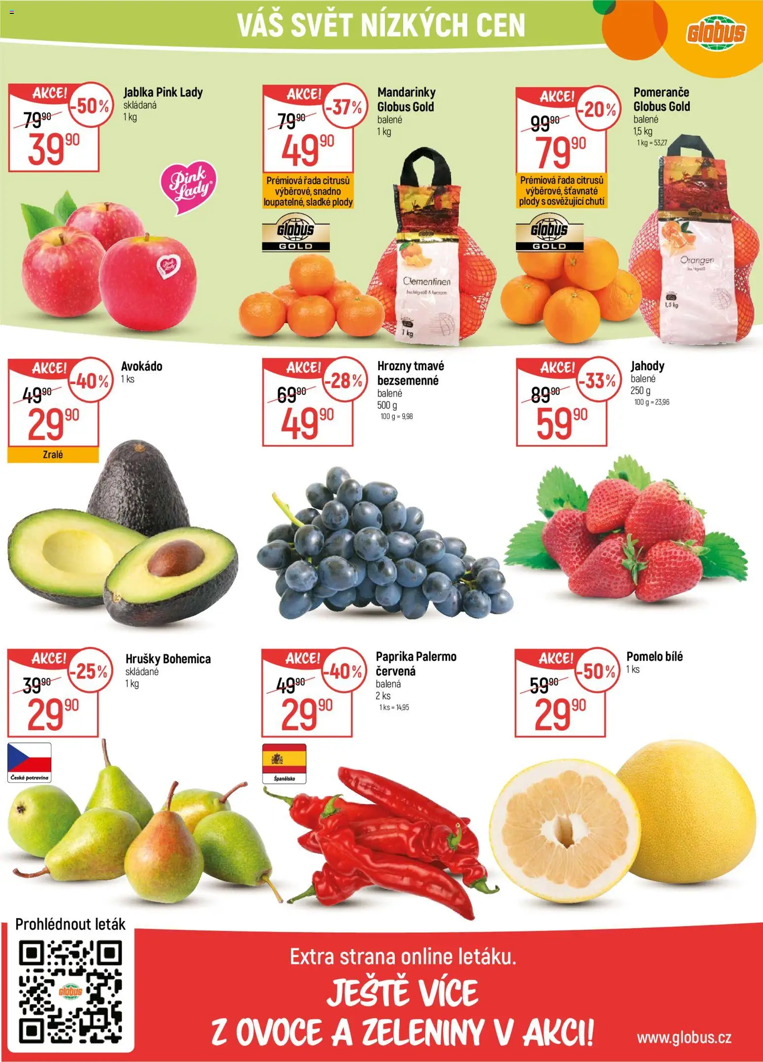 Globus leták - Karlovy Vary od 03.12.2025 | Strana: 10 | Produkty: Pomelo, Jahody, Mandarinky, Pink Lady