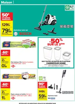 Carrefour - Prévisualisation de Carrefour catalogue semaine 12 valide à partir de 17.03.2026 | Page: 77 | Produits: Sac, Aspirateur sans sac, Aspirateur balai, Batterie