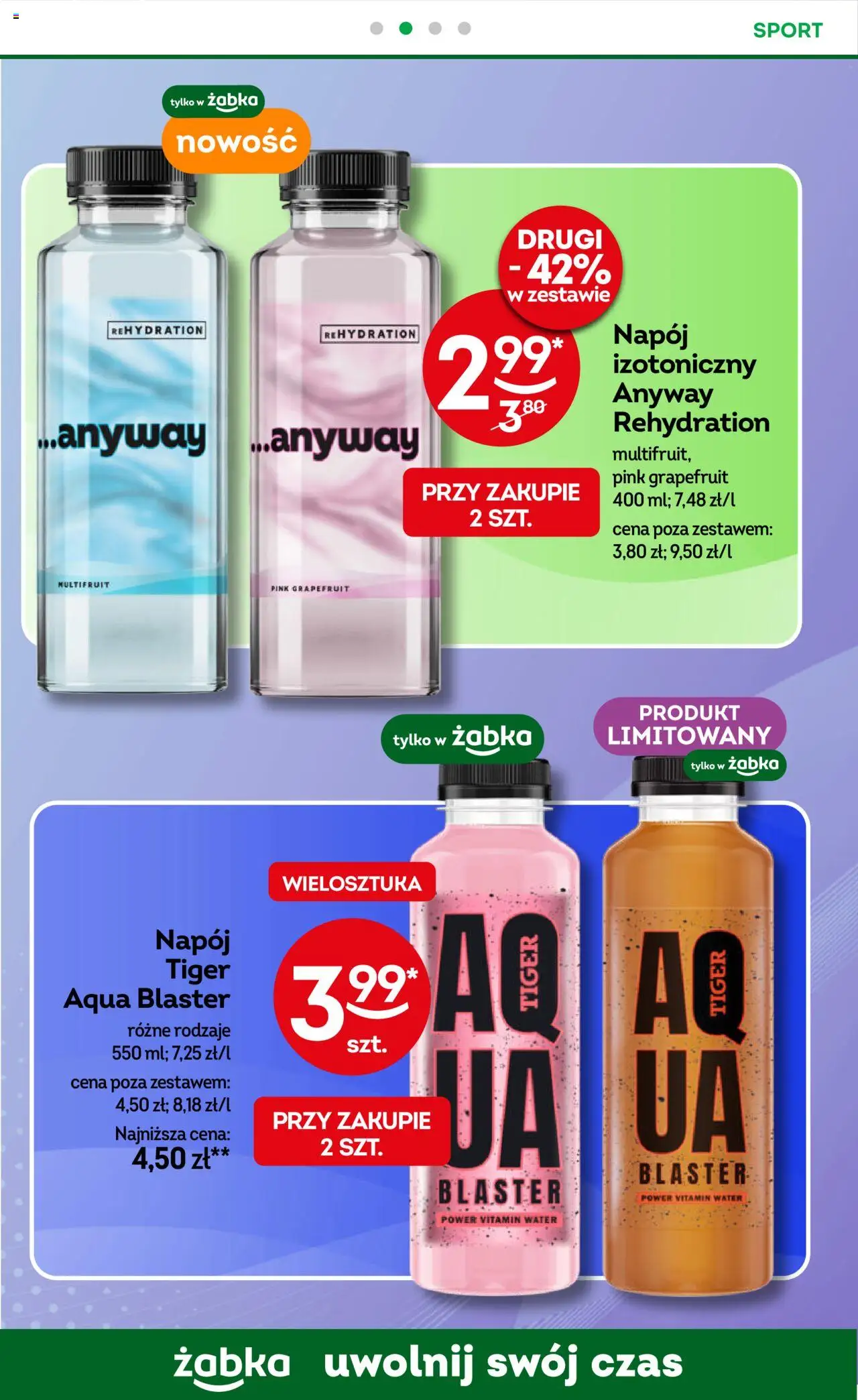 Żabka Gazetka od 18.06.2025 | Strona: 89 | Produkty: Mango, Limonka, Baton, Sok