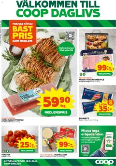 Coop Daglivs - erbjudanden - Förhandsvisning av reklamblad från butik Coop Daglivs aktuell från 18.08.2025