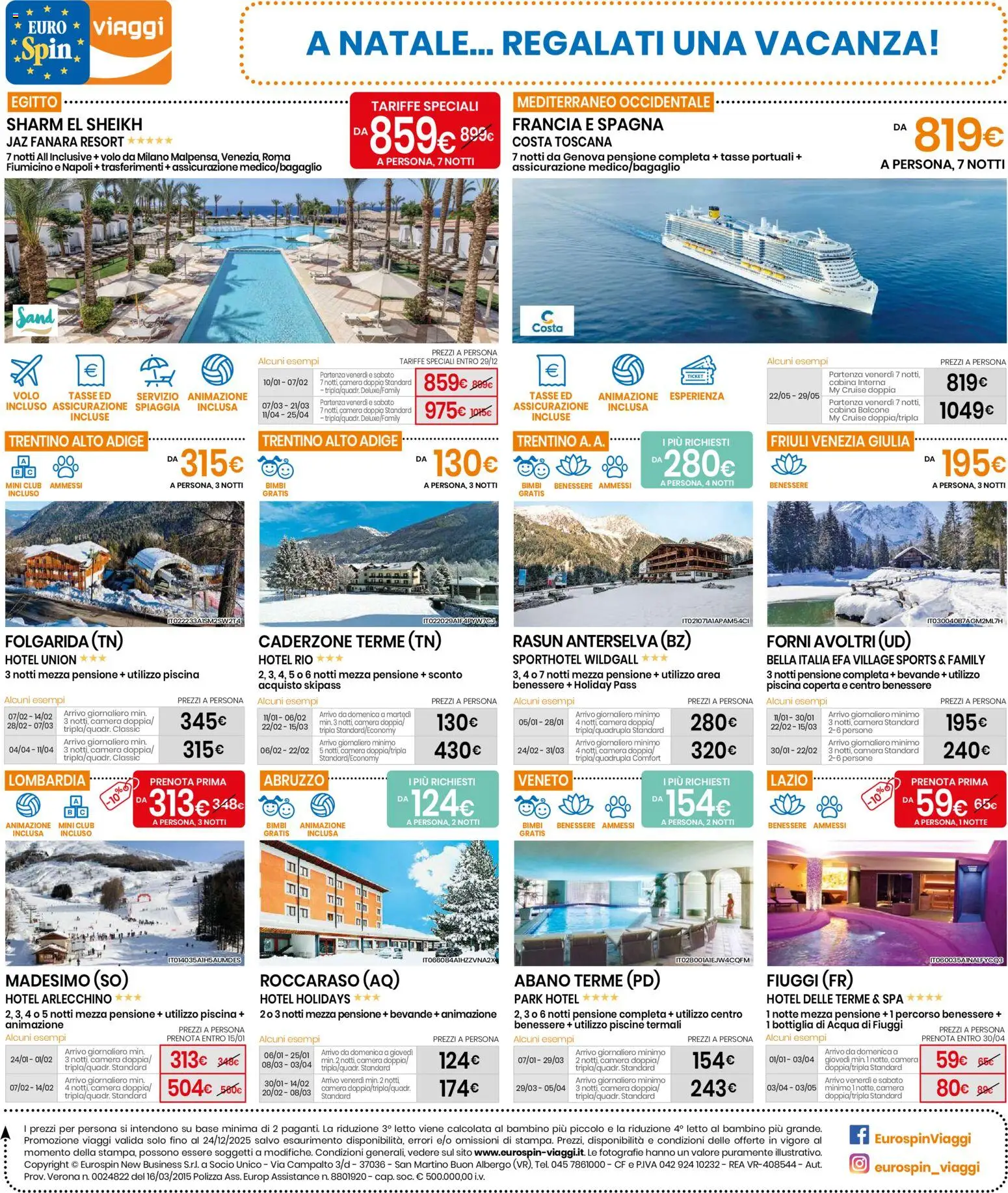 Volantino Eurospin del 11.12.2025 | Pagina: 20 | Prodotti: Piscina, Letto, Coperta, Bottiglia