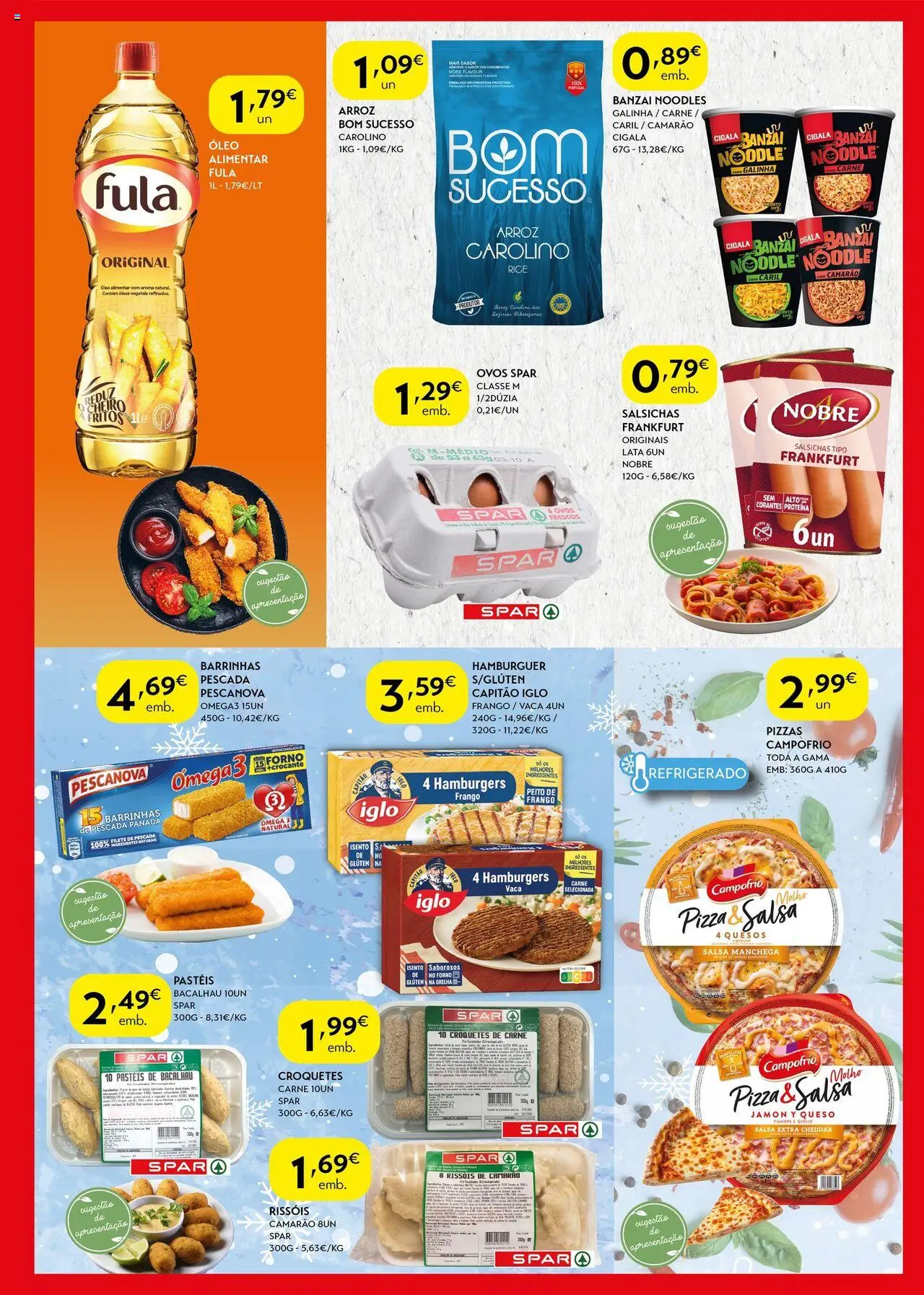 Spar folheto │ válido de 05.08.2025 | Página: 5 | Produtos: Peito de frango, Frango, Hambúrguer, Pizza