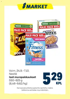 S-market-mainoslehti voimassa 24.09.2025 alkaen