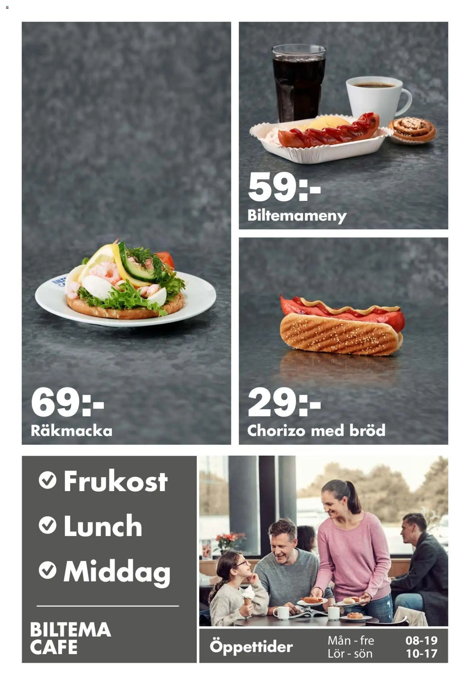 Biltema reklamblad aktuell från 09.03.2026 | Sida: 17 | Produkter: Bröd, Chorizo