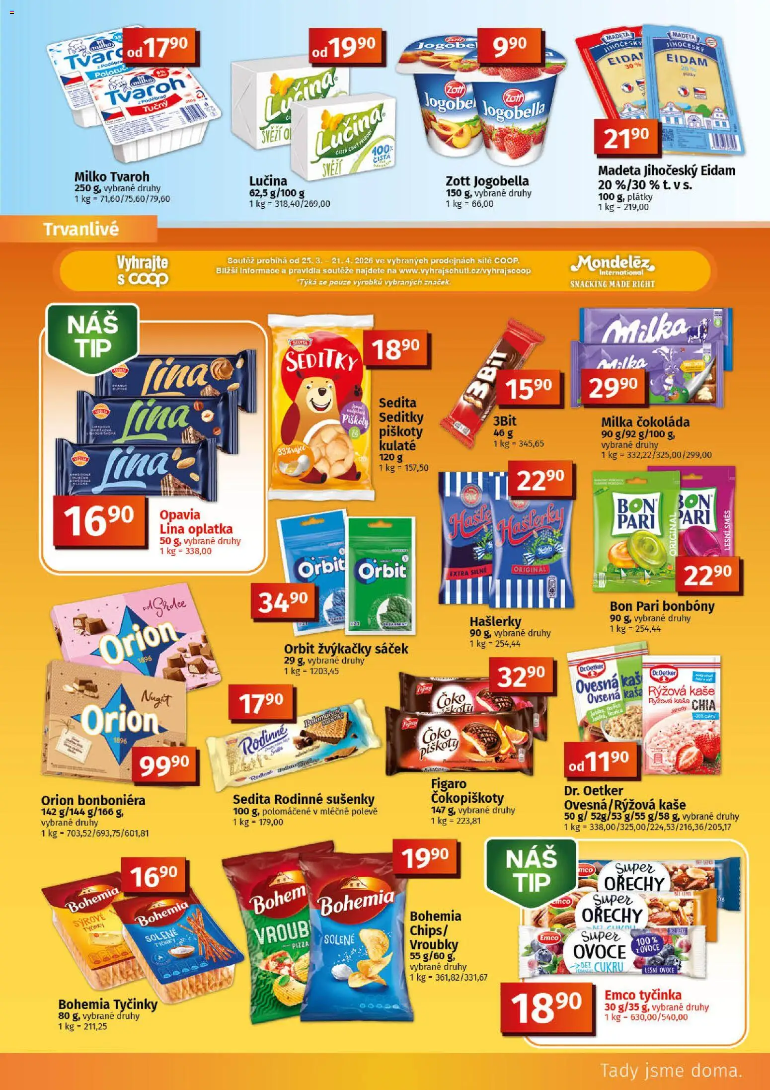 Coop leták - Tuty od 08.04.2026 | Strana: 5 | Produkty: Ovoce, Milka, Bonboniéra, Jogobella