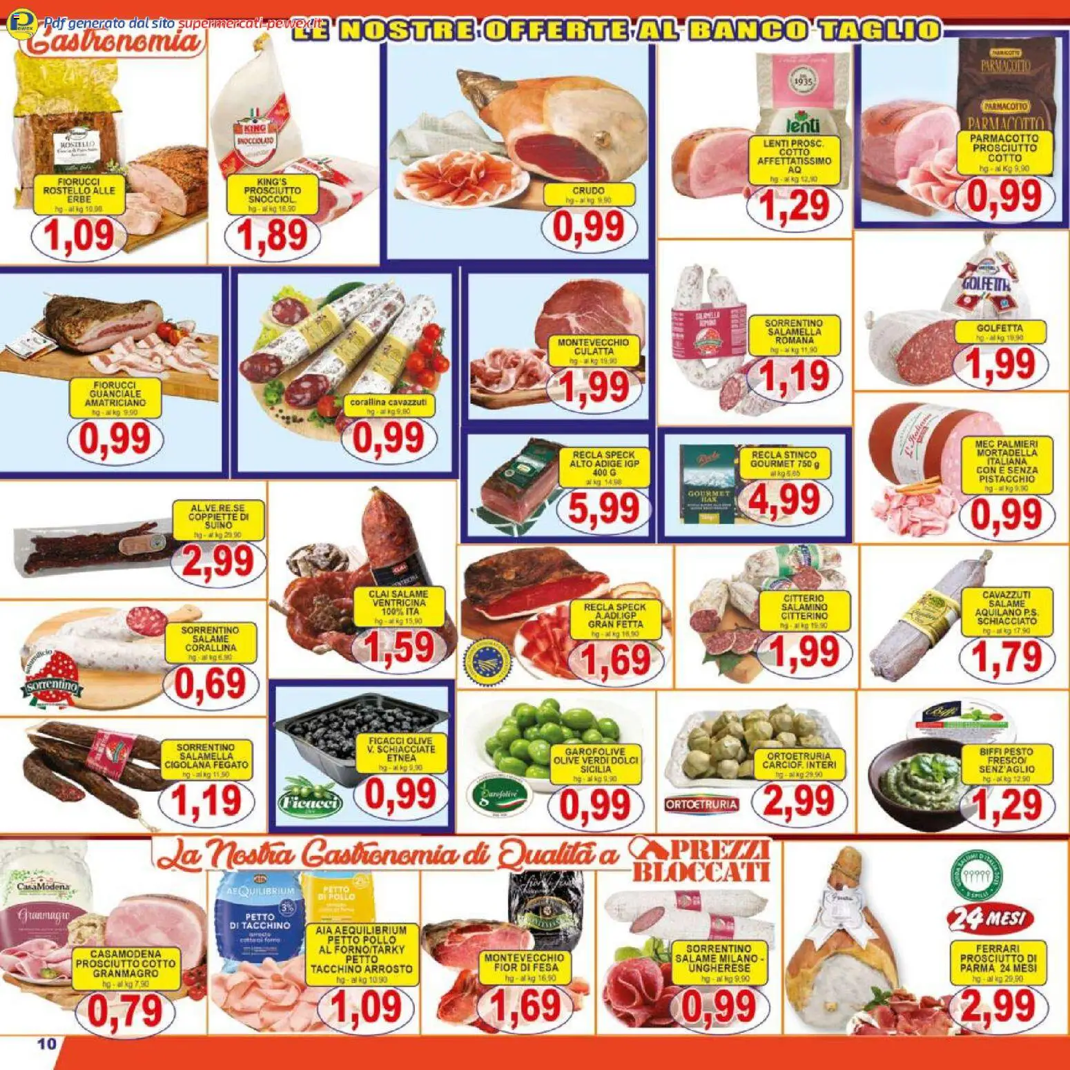 Volantino Pewex del 17.03.2026 | Pagina: 10 | Prodotti: Pollo, Suino, Forno, Guanciale