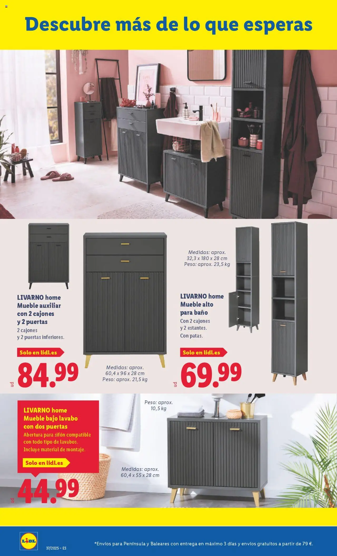 Lidl folleto de bazar │ válido desde el 08.09.2025 | Página: 2 | Productos: Peso, Lavabo, Baño