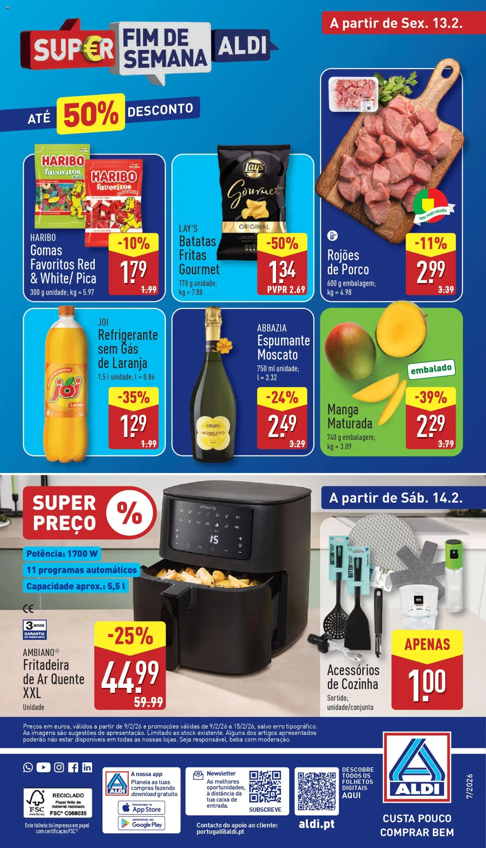 Aldi folheto │ válido de 09.02.2026 | Página: 40 | Produtos: Refrigerante, Espumante, Caixa, Gomas