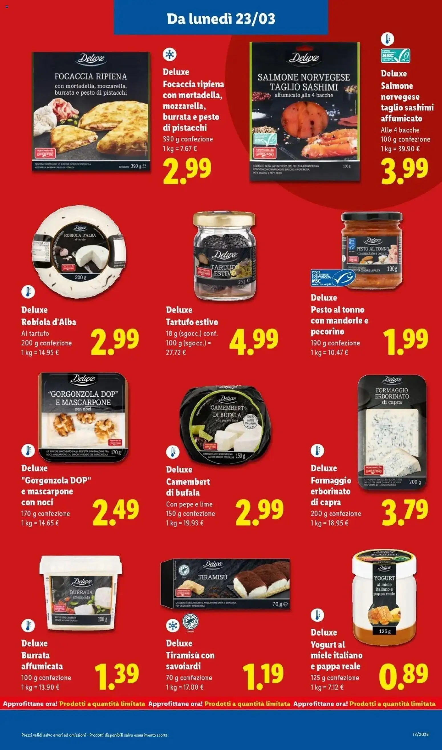 Volantino Lidl del 22.03.2026 | Pagina: 17 | Prodotti: Noci, Mandorle, Lime, Burrata