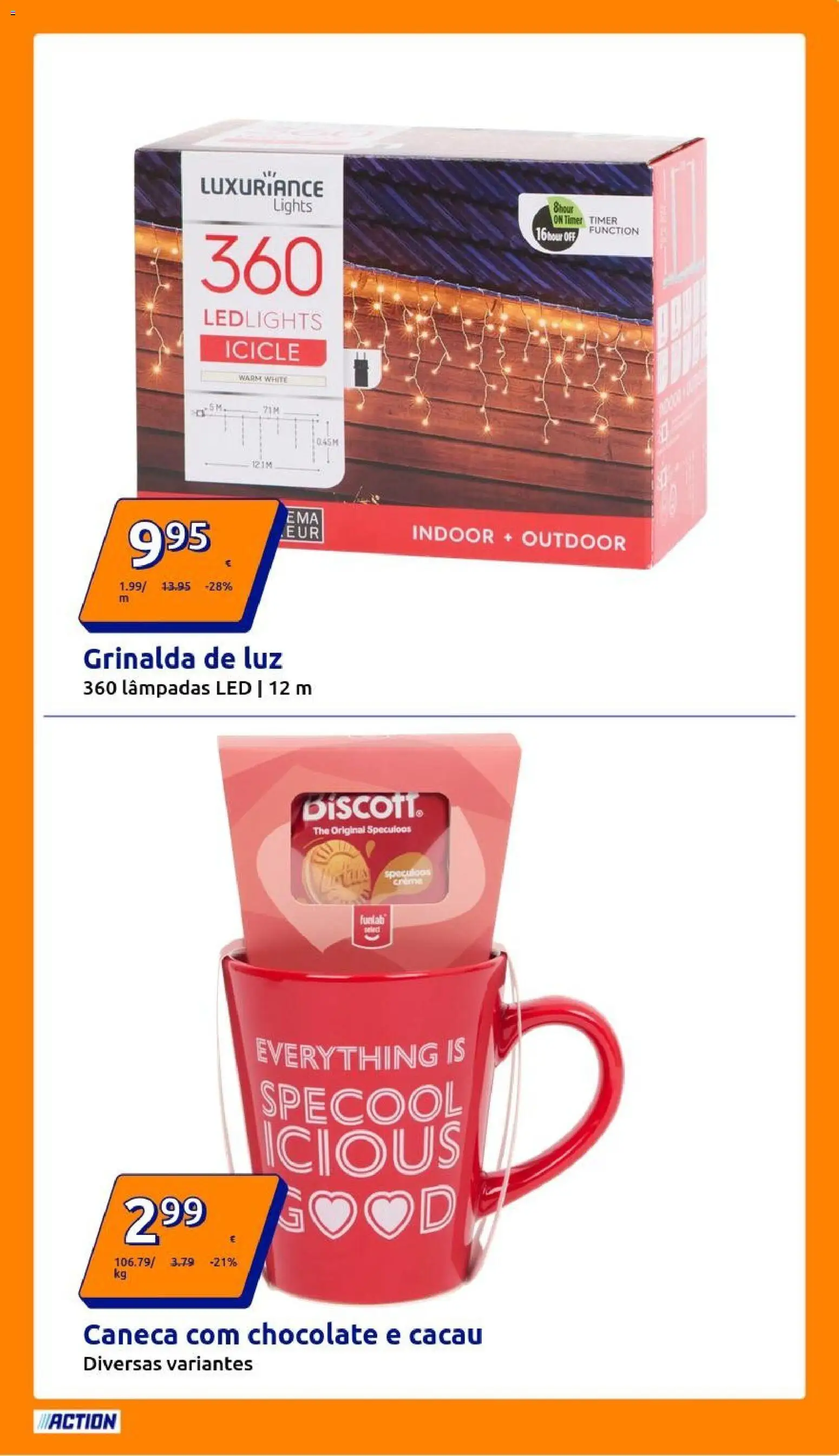 Action - Action PT week 47 2025 │ válido de 19.11.2025 | Página: 5 | Produtos: Lâmpadas, Caneca, Chocolate