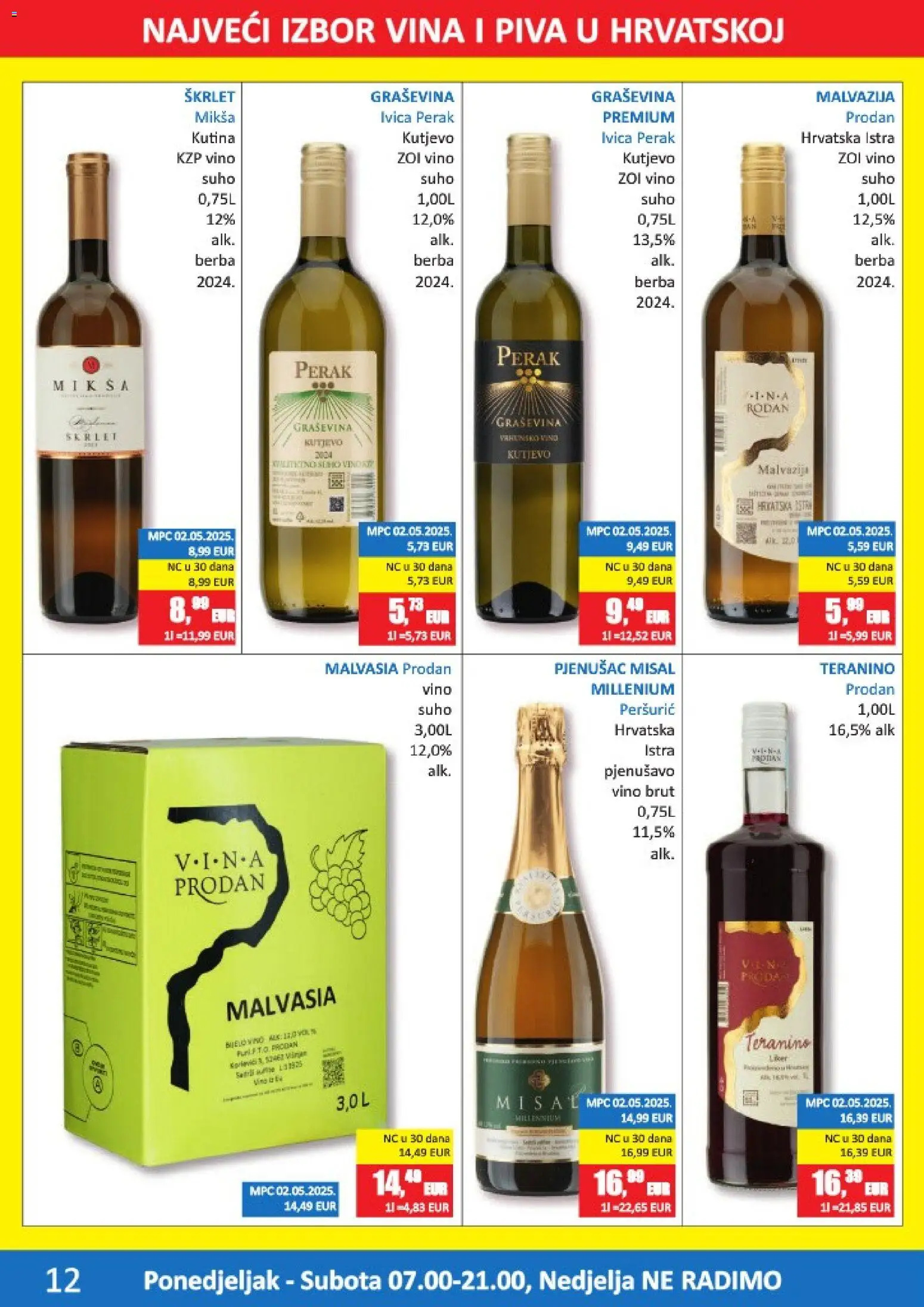 Vrutak katalog | vrijedi od 12.01.2026 | Stranica: 12 | Proizvodi: Vino, Teranino, Miš