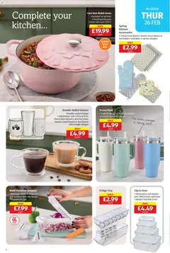 Preview of Aldi - Weekly offers UK Specialbuys valid from 26.02.2026 | Page: 4 | Products: Pot, Oven, Dishwasher, Iron