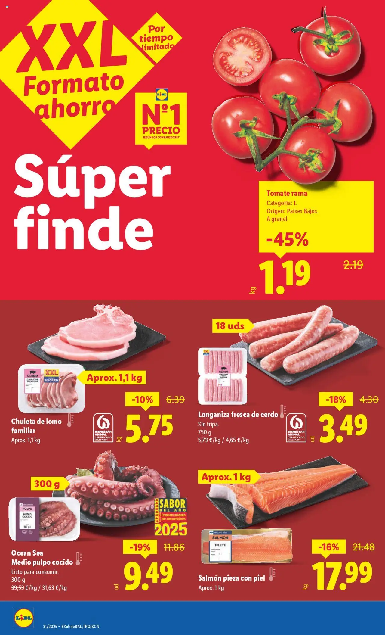 Lidl catálogo MAD │ válido desde el 28.07.2025 | Página: 12 | Productos: Cerdo, Longaniza, Filete