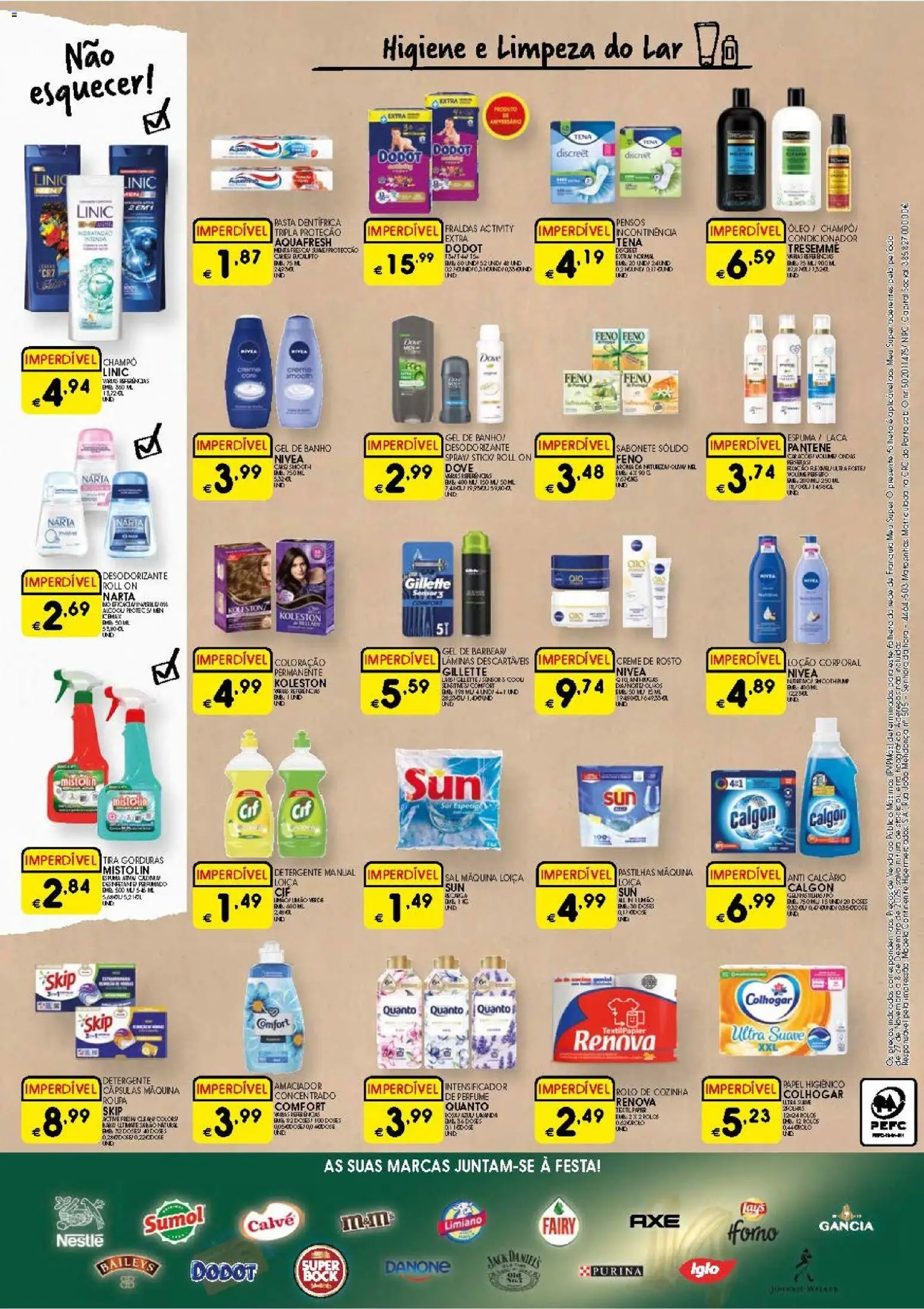 Meu Super folheto │ válido de 27.11.2025 | Página: 8 | Produtos: Fraldas, Perfume, Desodorizante, Sal