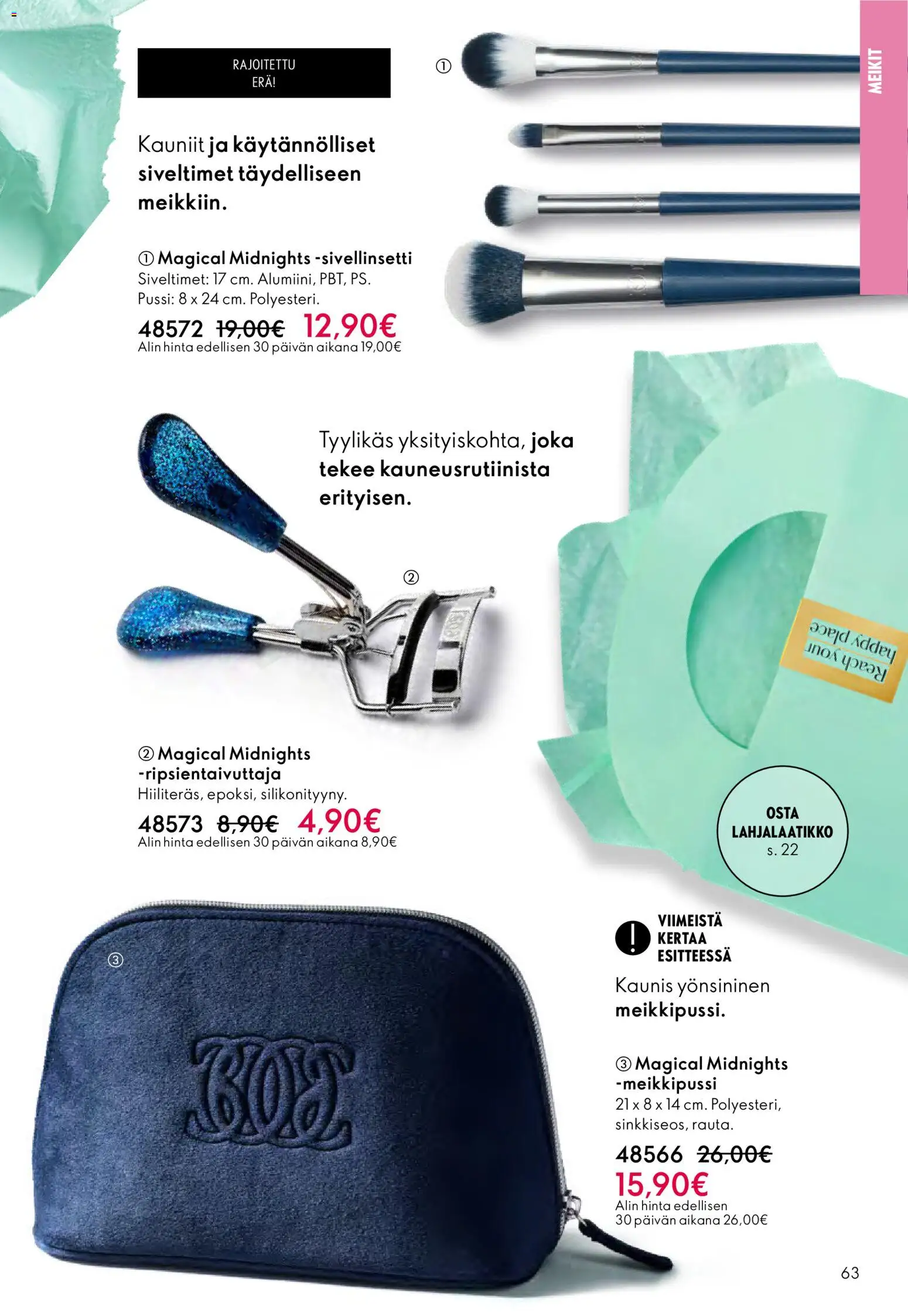 Oriflame - Esite 03 – voimassa 18.02.2026 alkaen | Sivu: 63 | Tuotteet: Meikkipussi