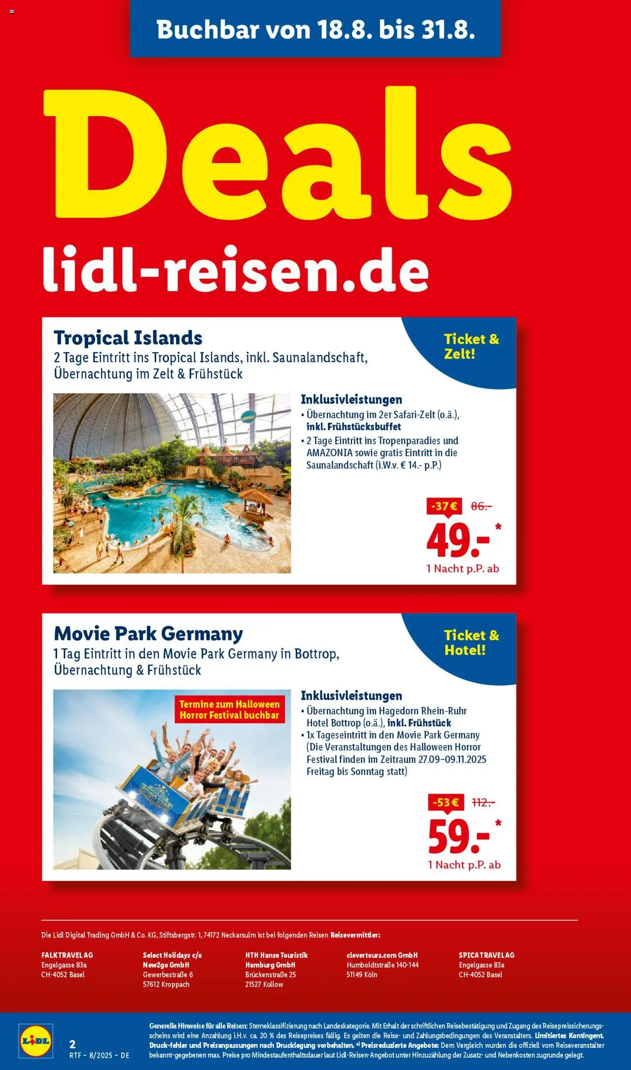 Lidl Reisen - Themenprospekt - gültig ab dem 13.08.2025 | Seite: 2