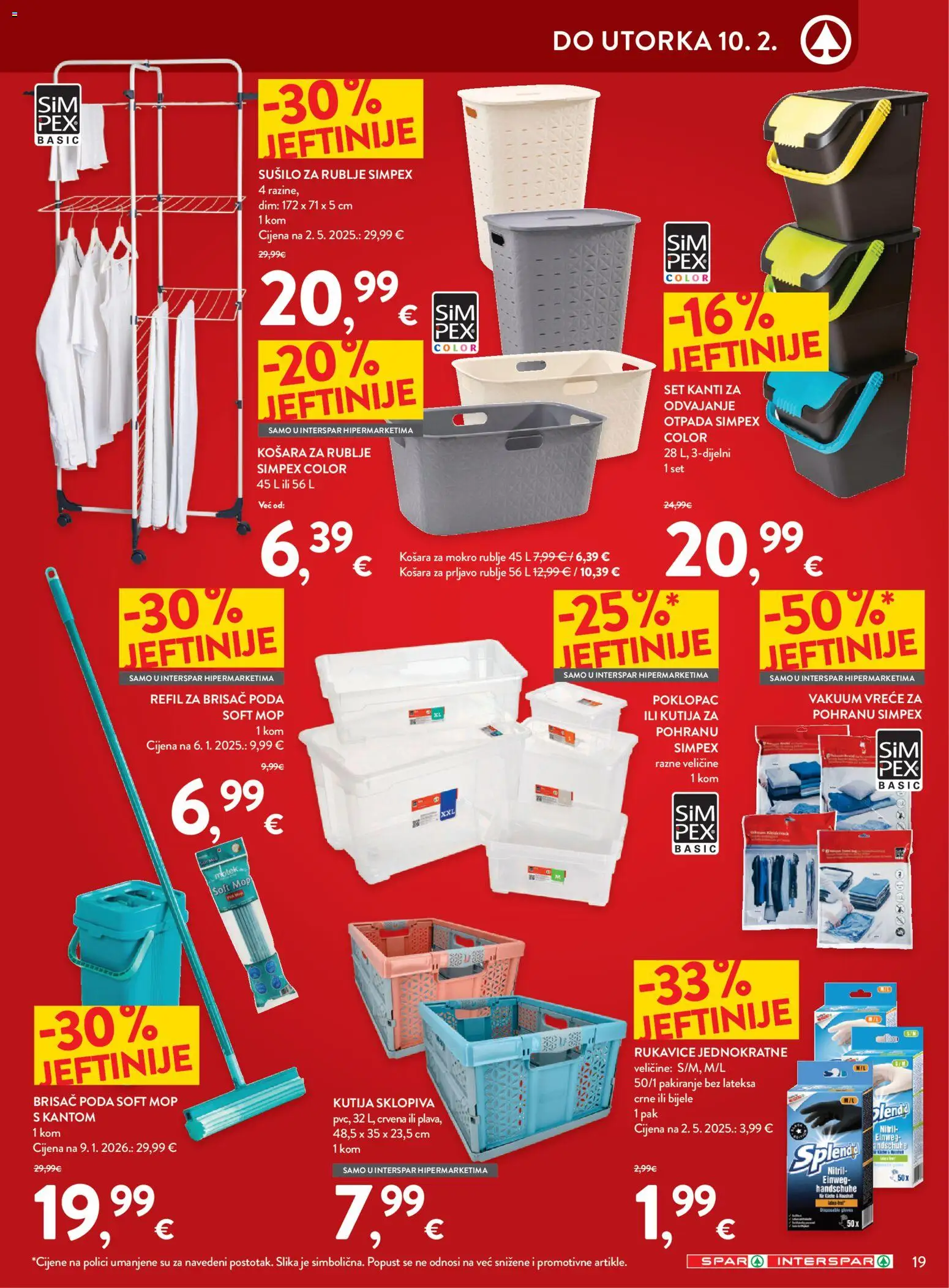 Spar katalog | vrijedi od 28.01.2026 | Stranica: 23 | Proizvodi: Kutija, Košara, Rukavice, Košara za rublje