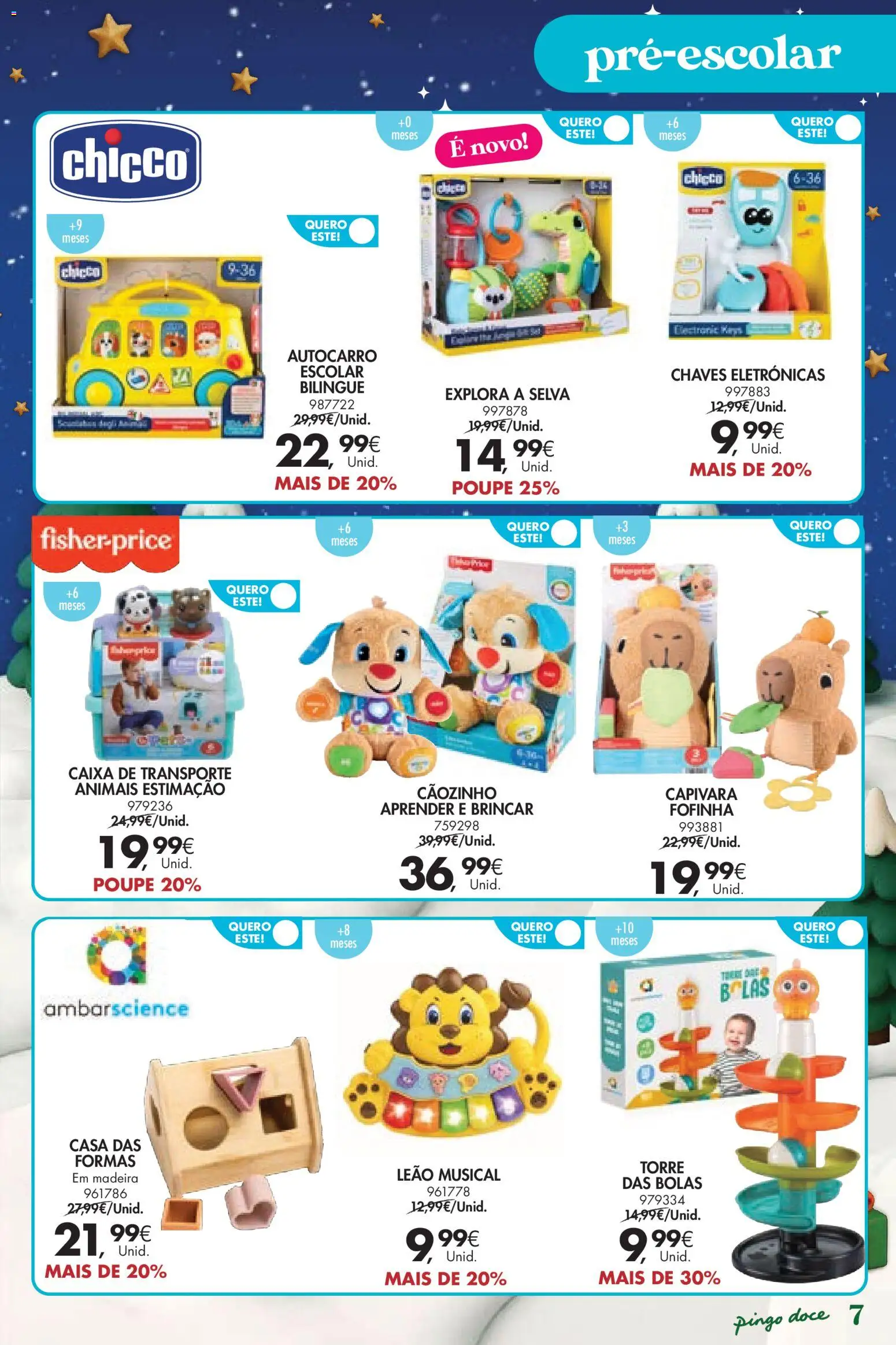 Pingo Doce  Brinquedos Natal Lojas Hipers │ válido de 18.11.2025 | Página: 7 | Produtos: Caixa
