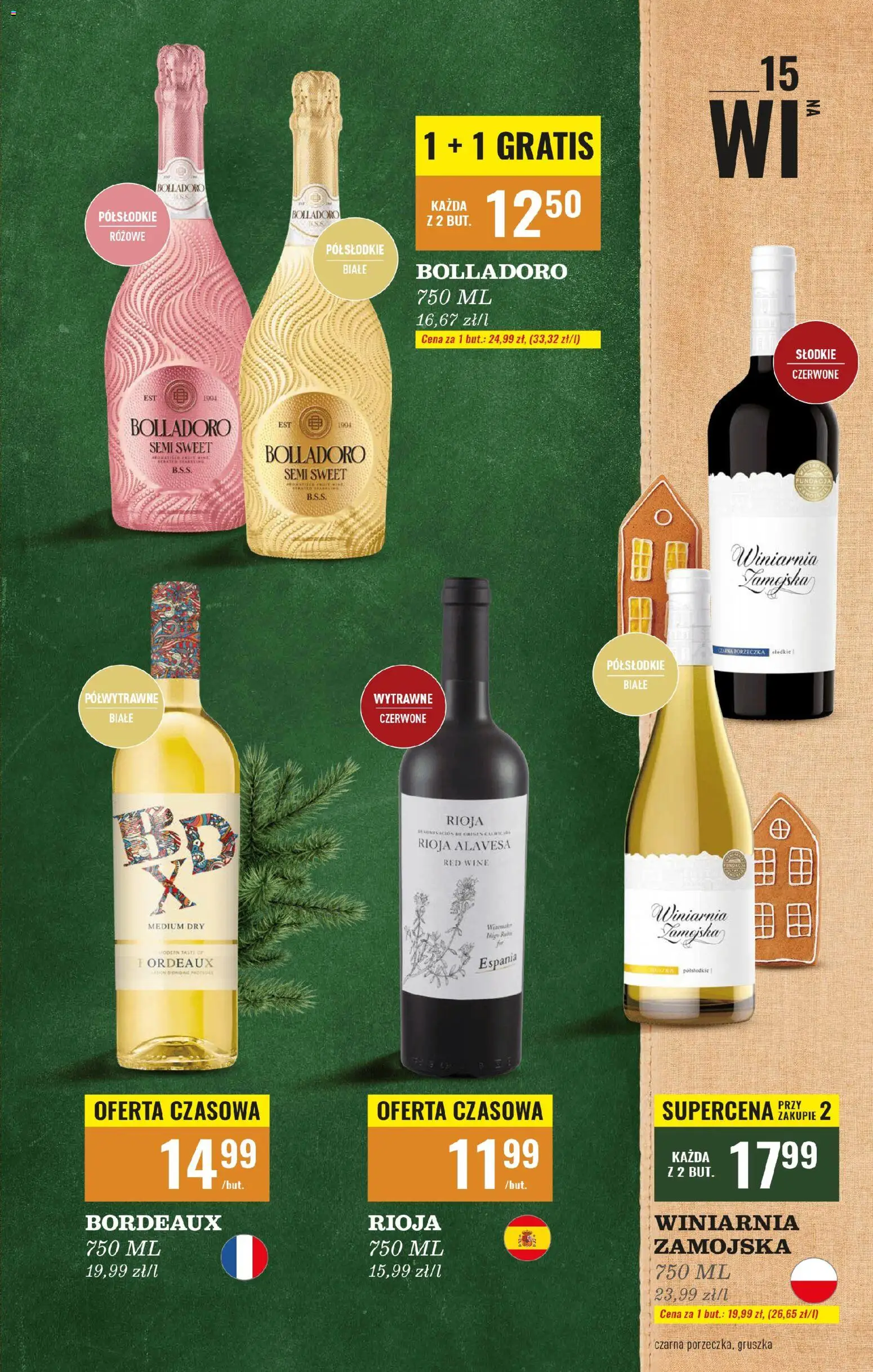 Biedronka gazetka - Czas na toast od 17.11.2025 | Strona: 15 | Produkty: Gruszka, Winiarnia, Winiarnia Zamojska